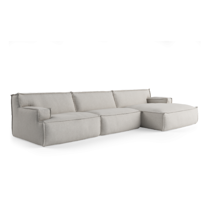 Right-facing modular sofa for 4 people DRIFTER upholstered