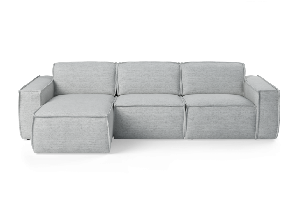 Modulární rohová sedačka pro 3,5 osoby, levostranná, čalouněná LUMO