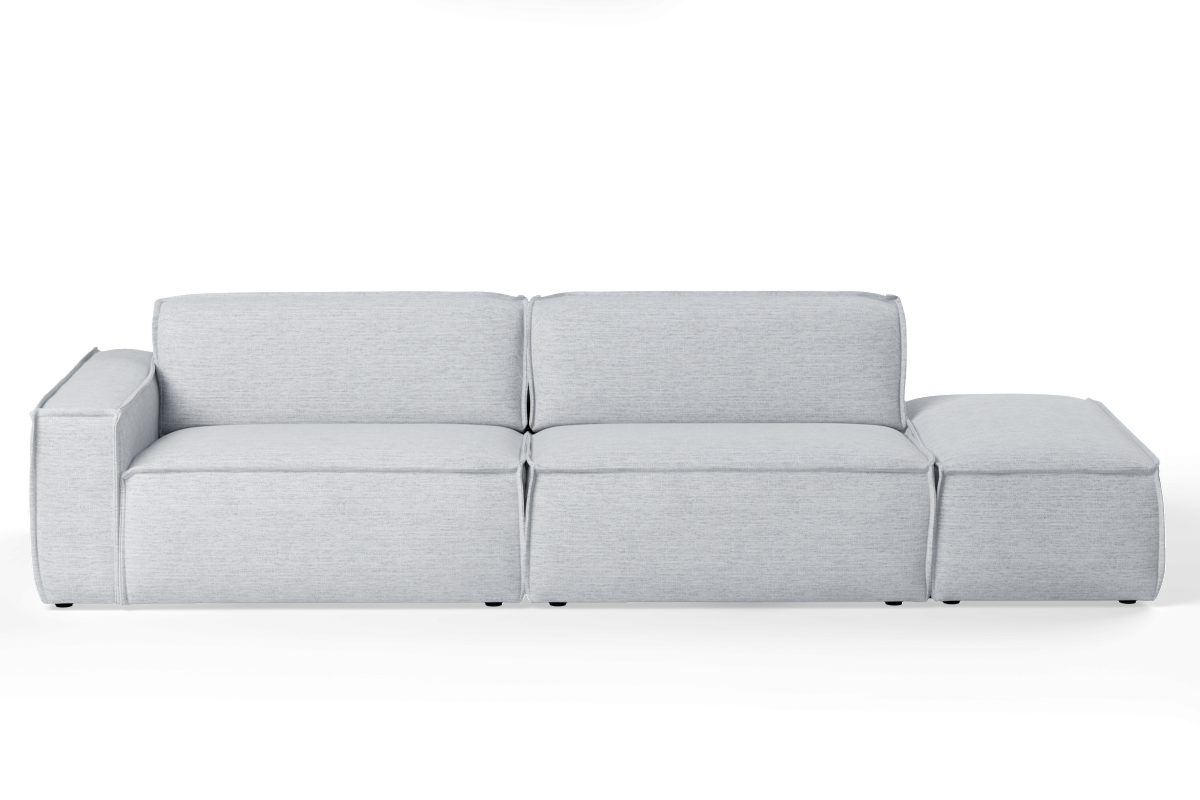 LUMO Upholstered Left-Open Modular Sofa for 4 People
