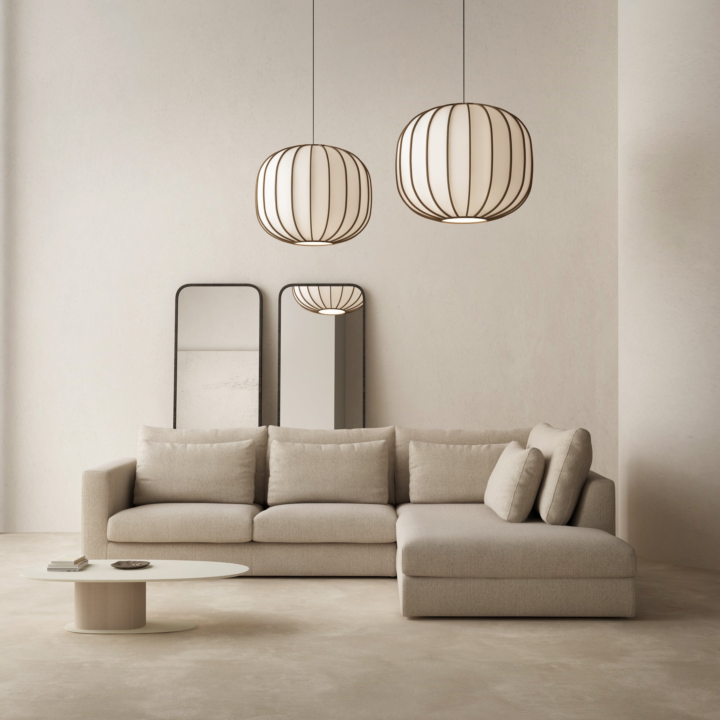 3-Seater Sofa NUVIA Upholstered