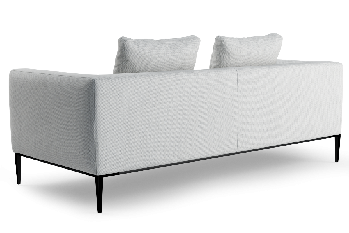 Pohovka 2-osobová NASH čalouněná s černým podstavcem