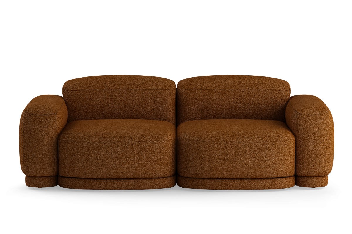 2-Seater Upholstered Modular Sofa REM
