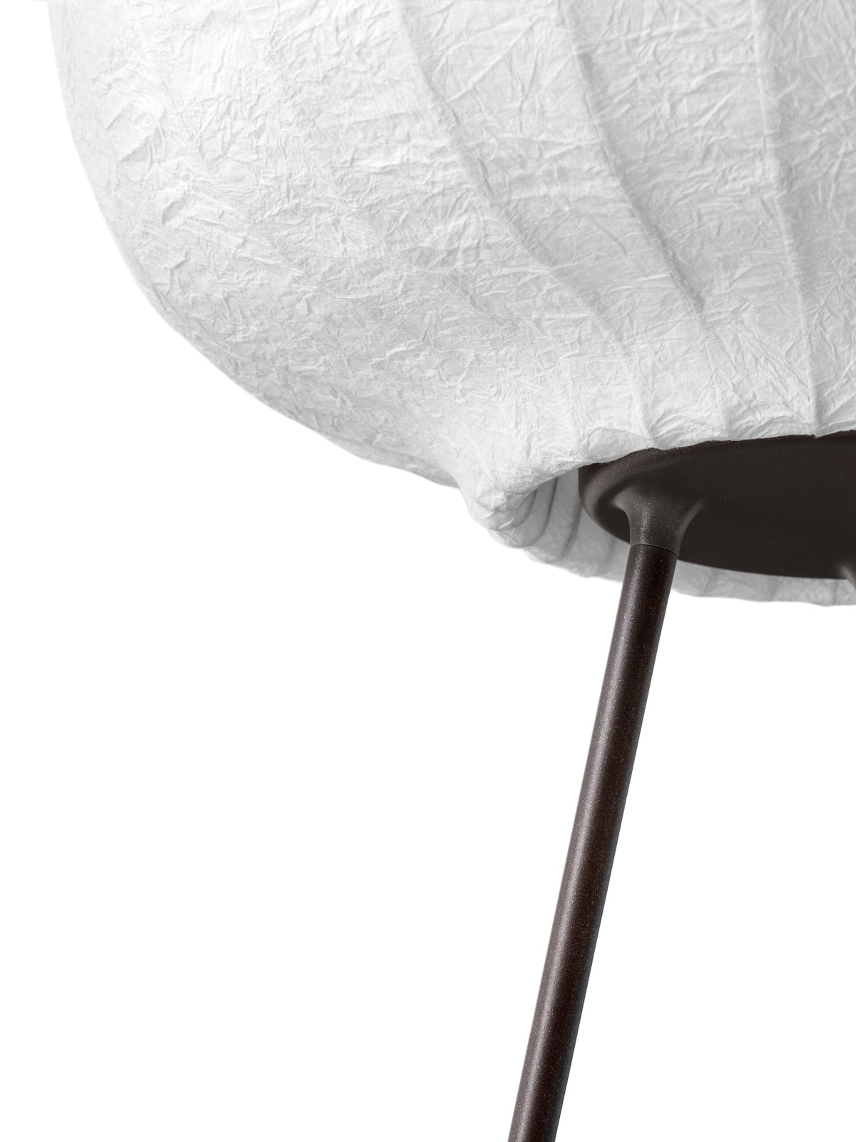 Lampa podłogowa 581 papierowy klosz z ciemną metalową podstawą – styl nowoczesny