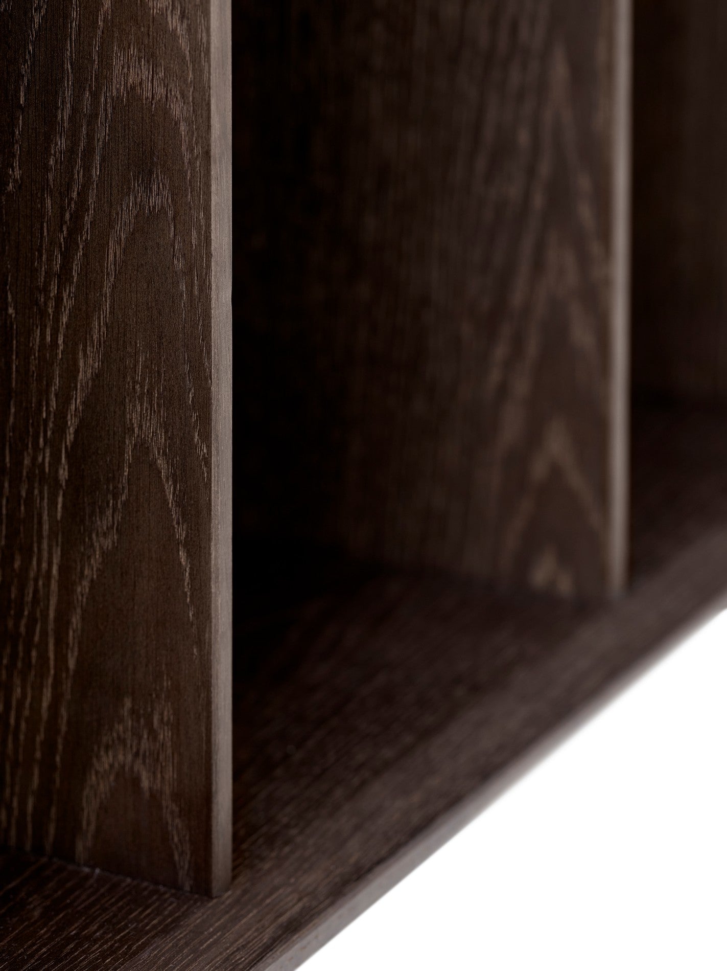 H5 Wall-Mounted Cabinet Dark Oak Veneer with Gray Marble Top