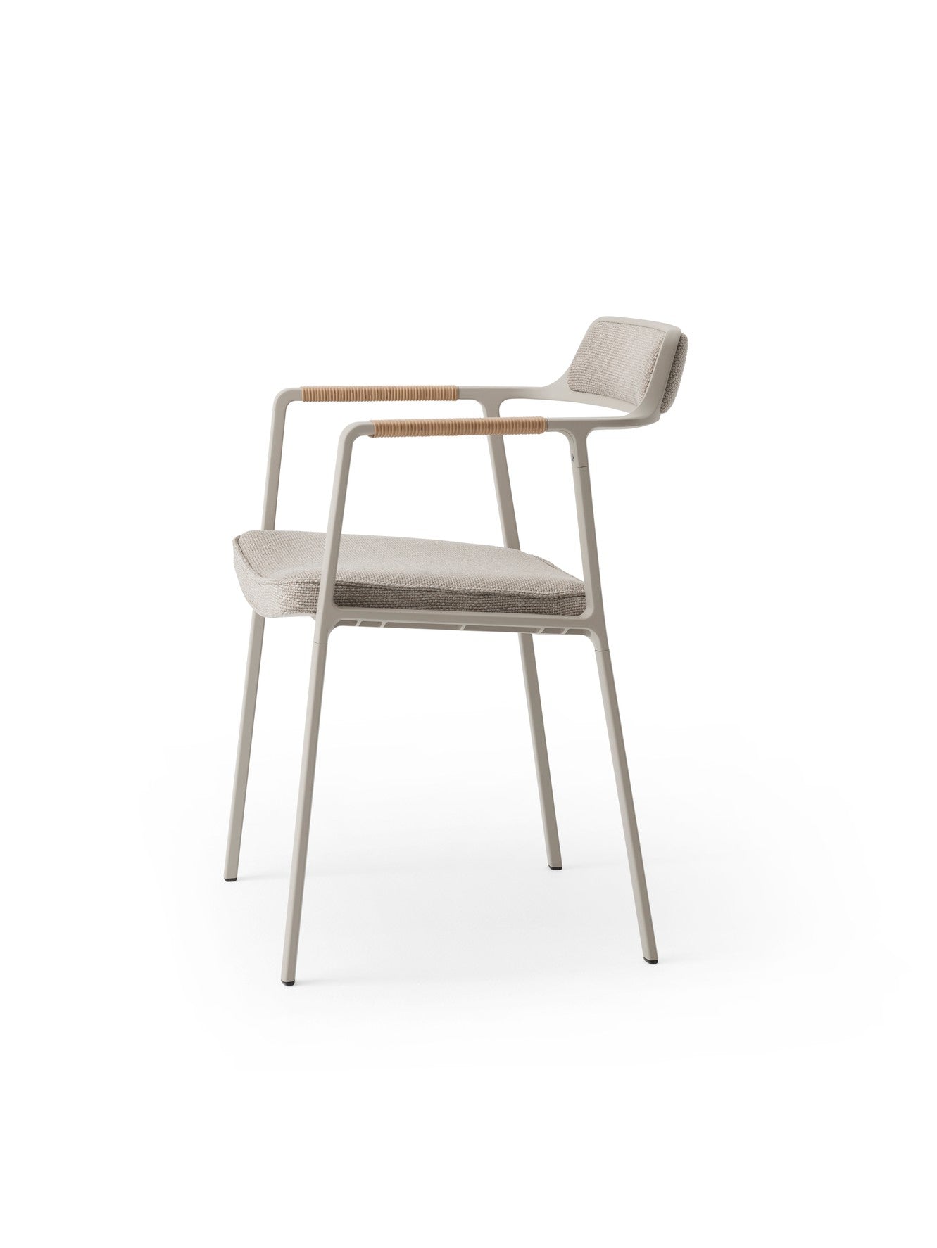 Krzesło zewnętrzne 711 jasnoszary – rattan