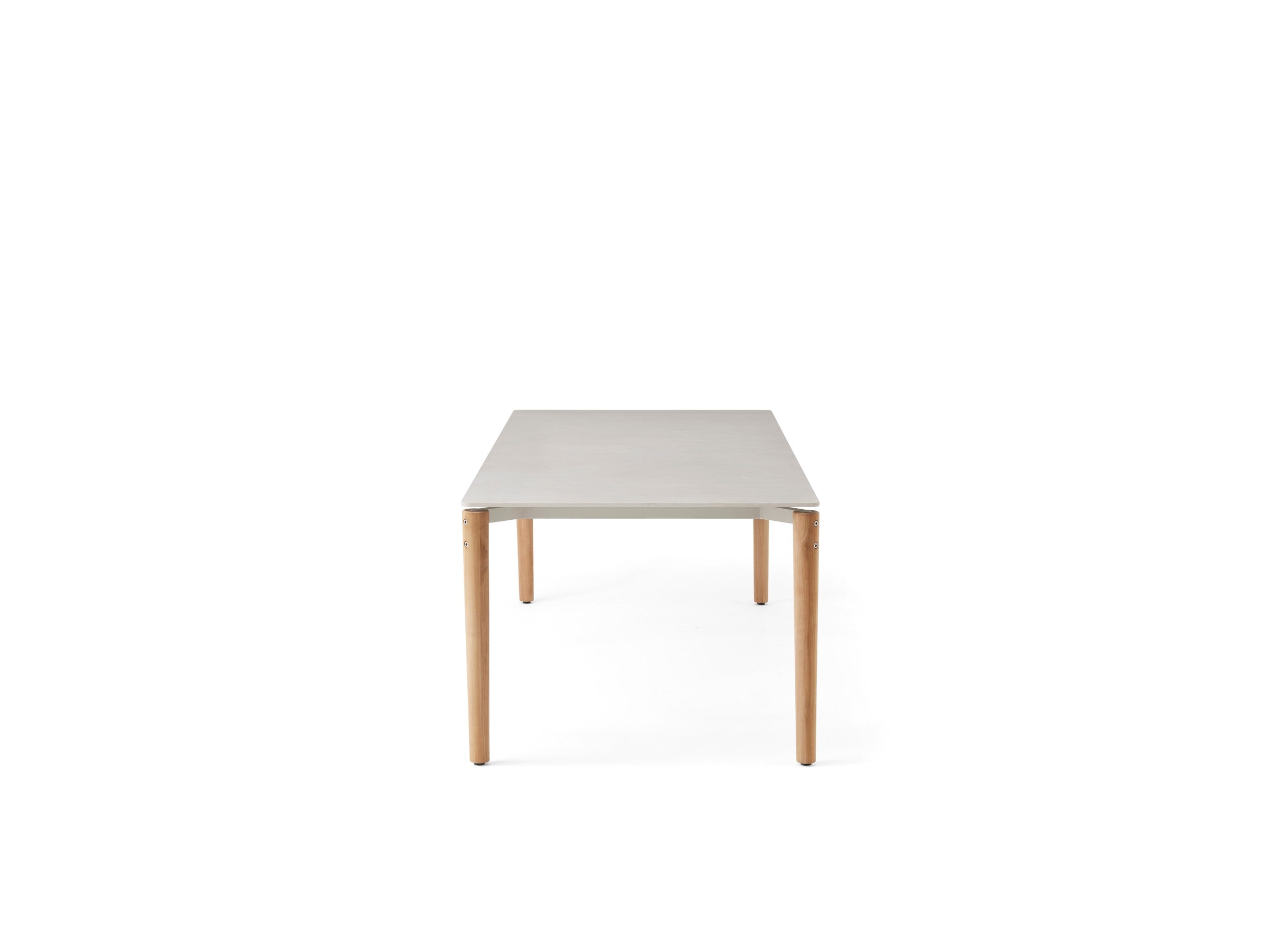 Stół zewnętrzny 718 ceramiczny blat z drewnianą podstawą – ceramika, Vipp