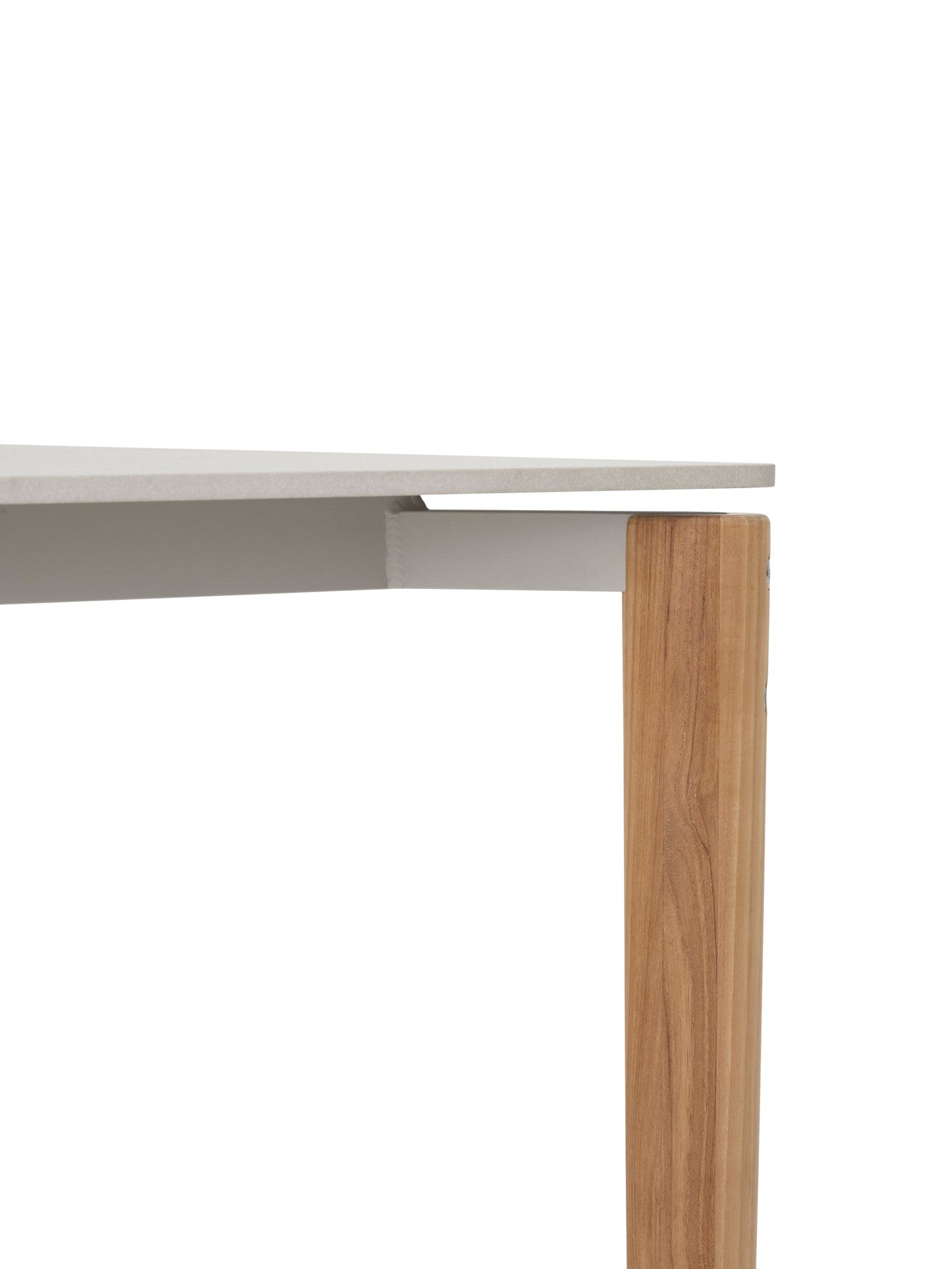 Stół zewnętrzny 718 ceramiczny blat z drewnianą podstawą – ceramika i drewno