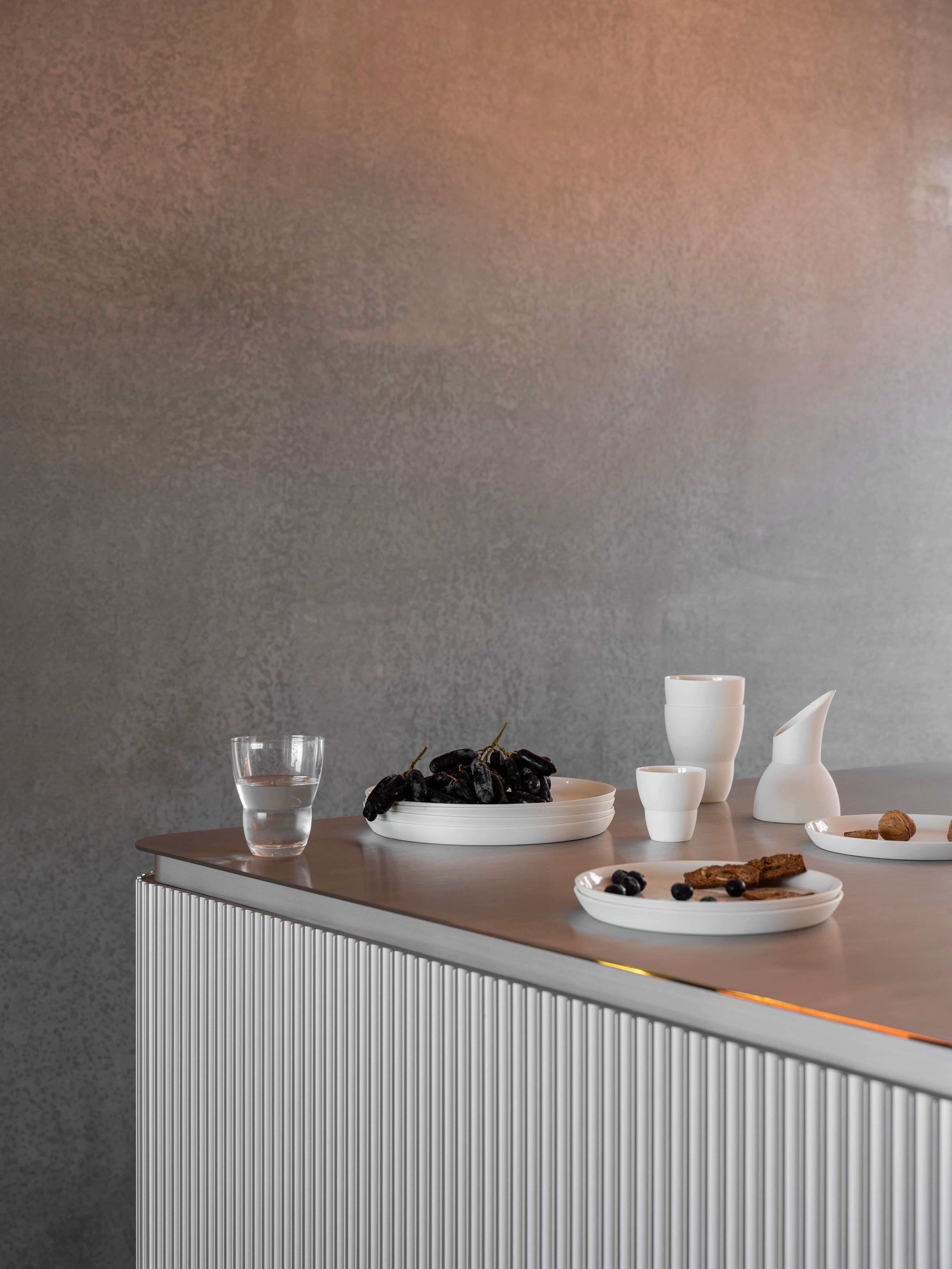 Sada talířů VIPP bílá porcelána