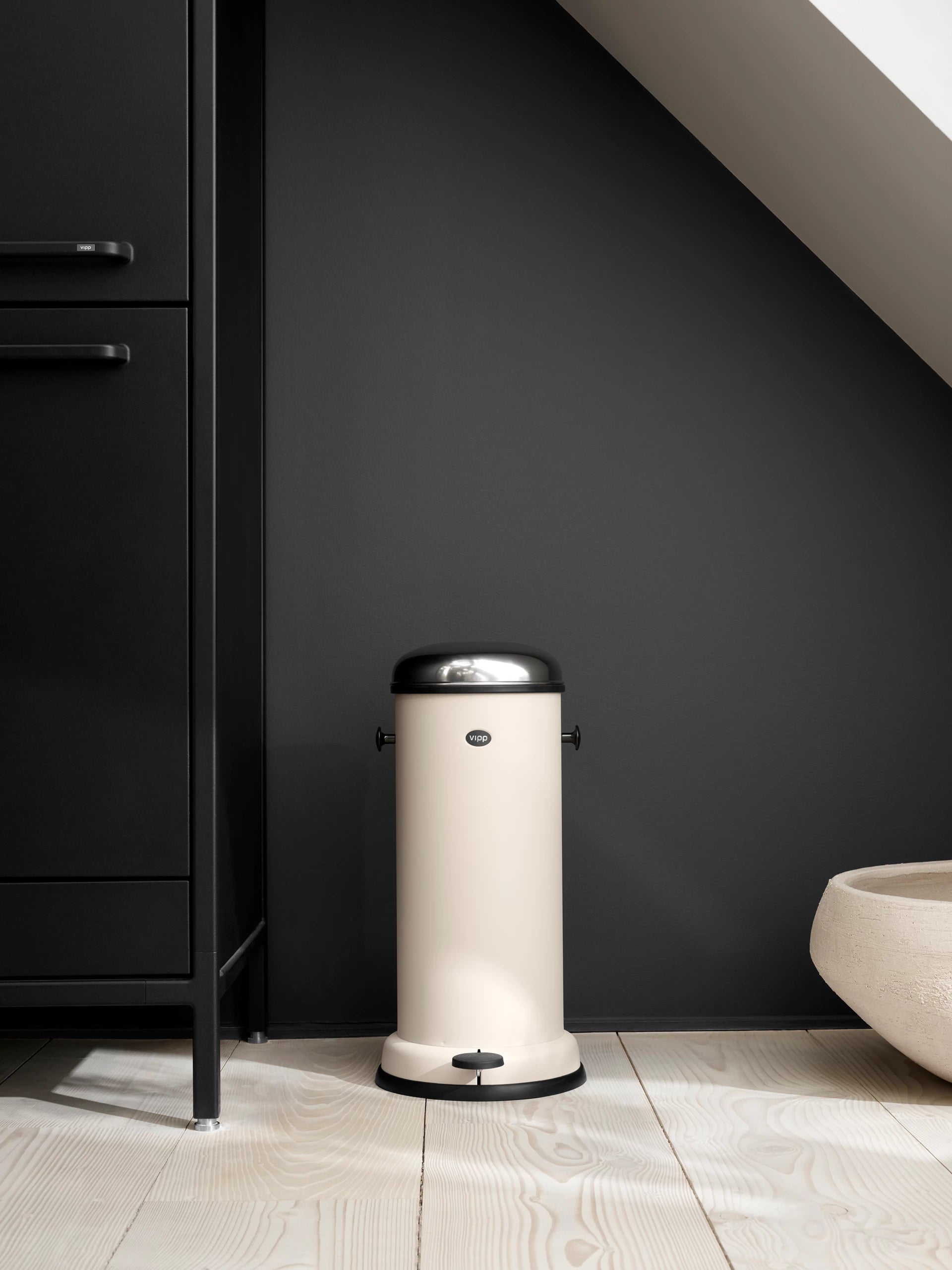 Trash Can PEDAL BIN beige