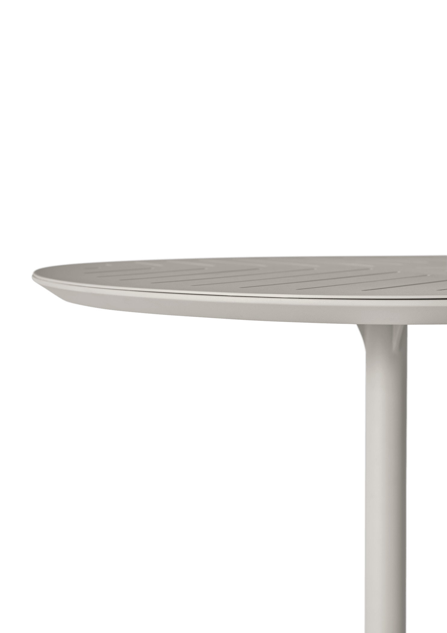 Stolik kawowy zewnętrzny 717 aluminiowy jasnoszary – Vipp