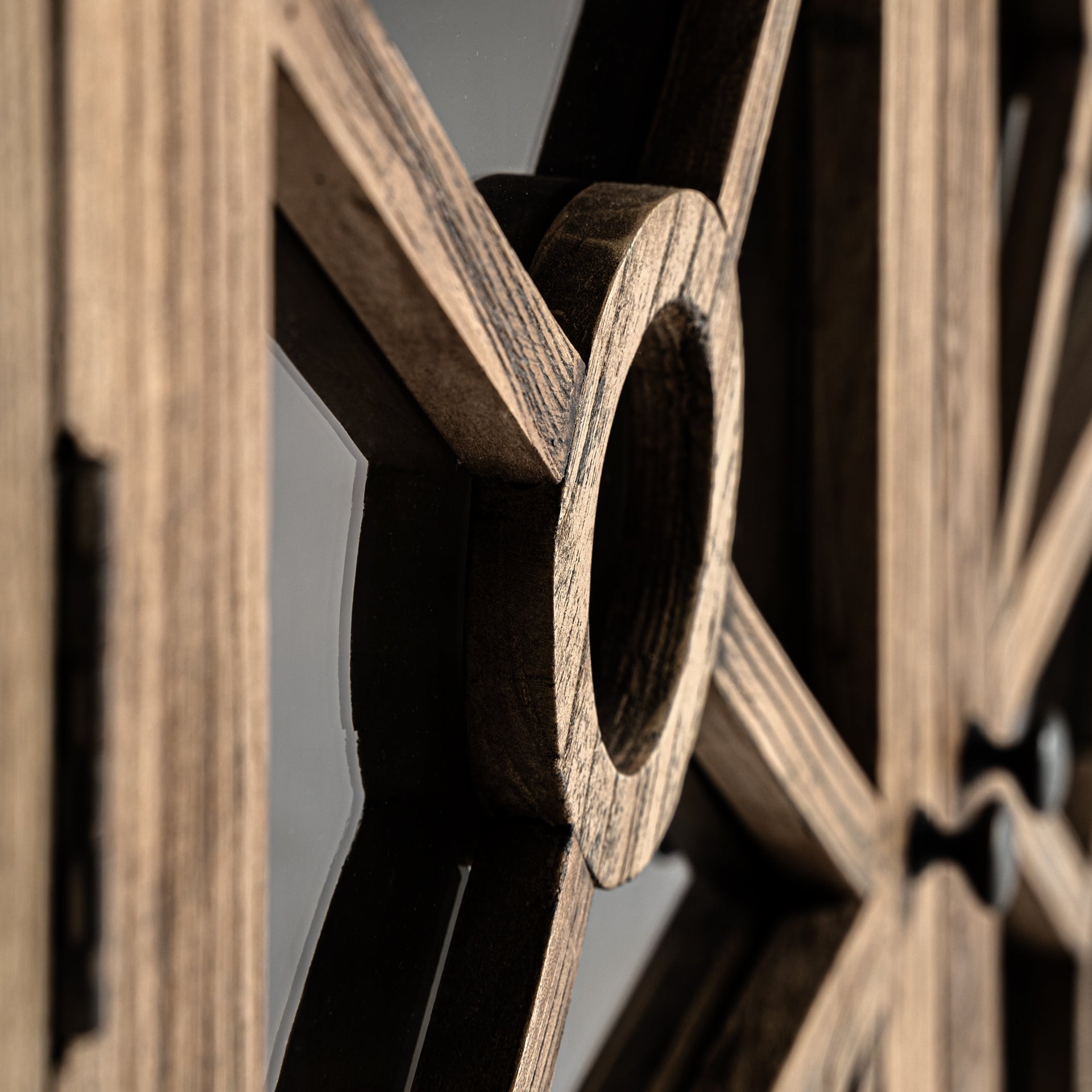 NORVIK Display Cabinet in Elm Wood