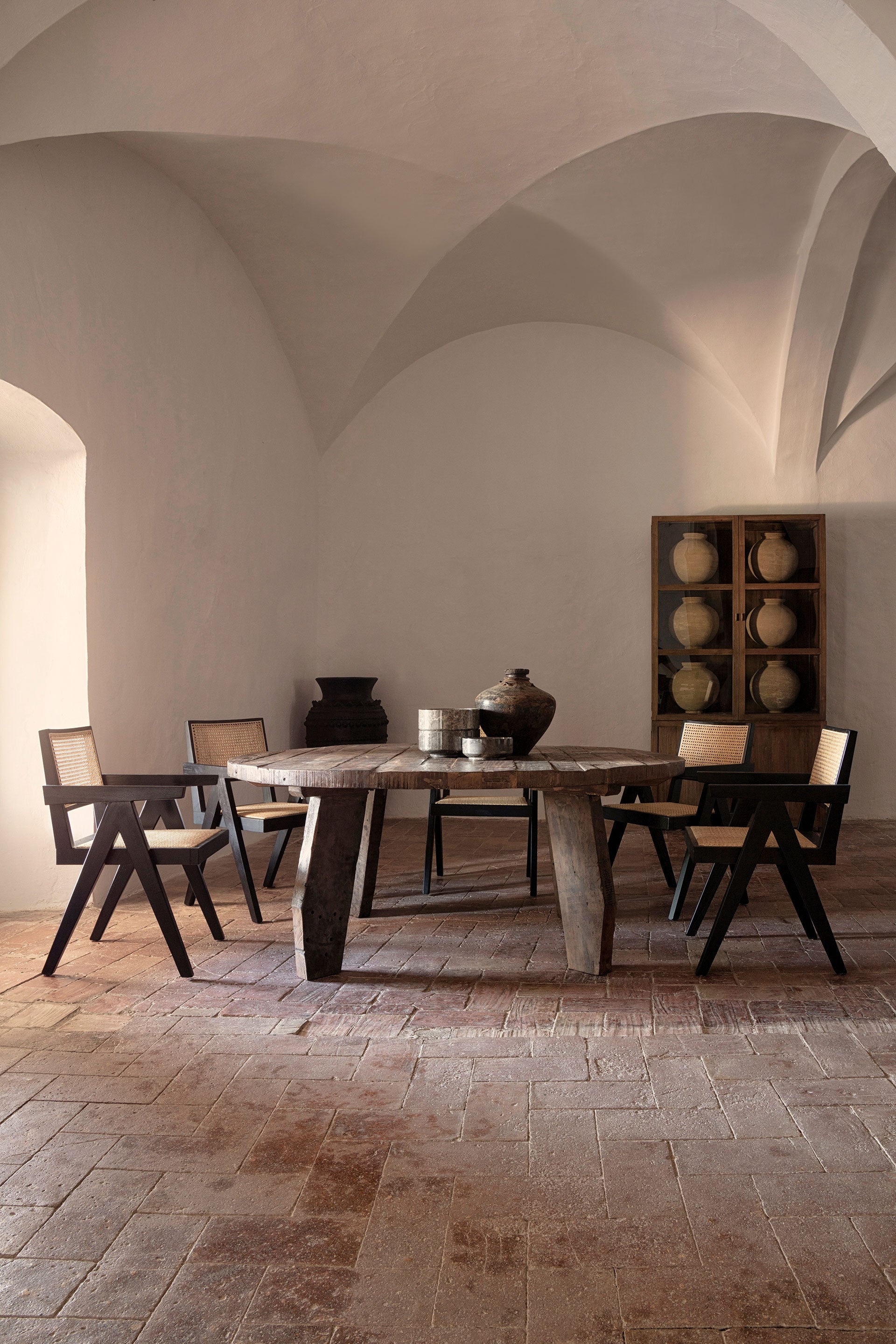 NYSTED Display Cabinet made of recycled teak wood