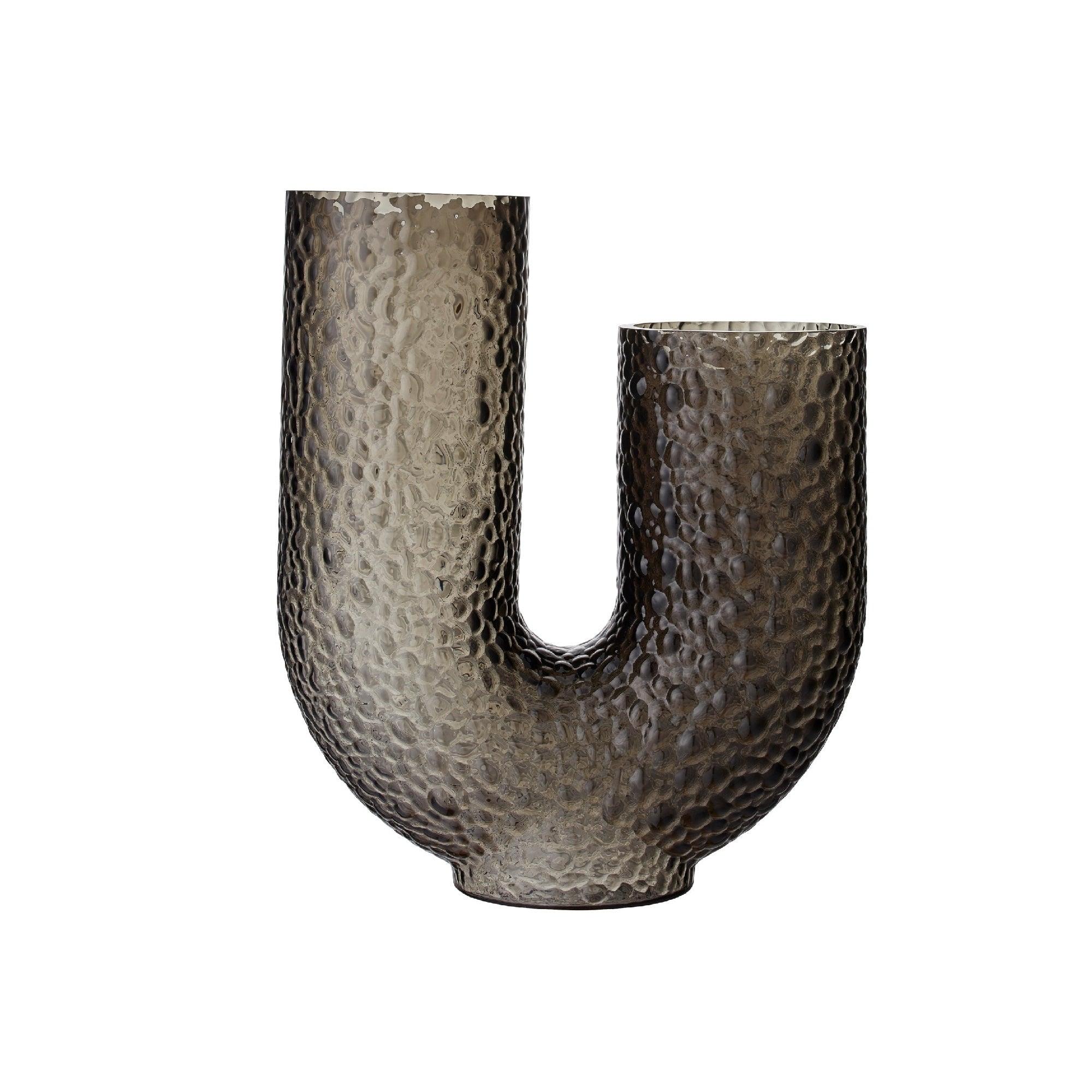 Wazon asymetryczny wysoki ARURA czarny AYTM Eye on Design