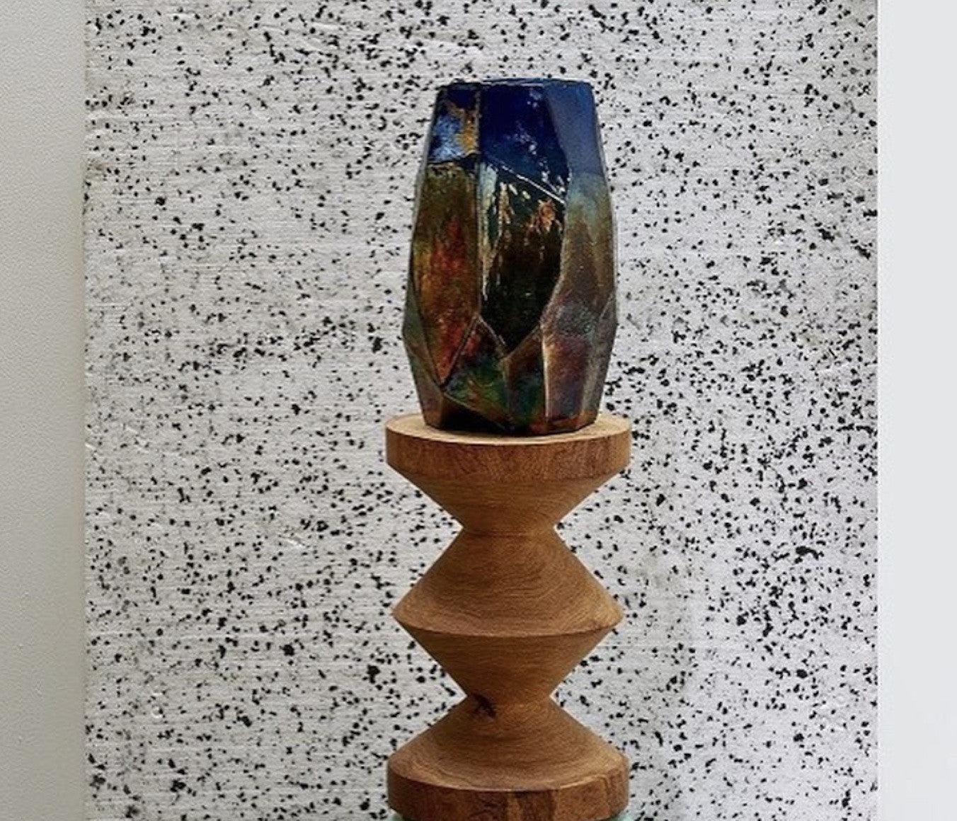 Wazon GRAPHIC LUSTER turkusowy Pols Potten Eye on Design