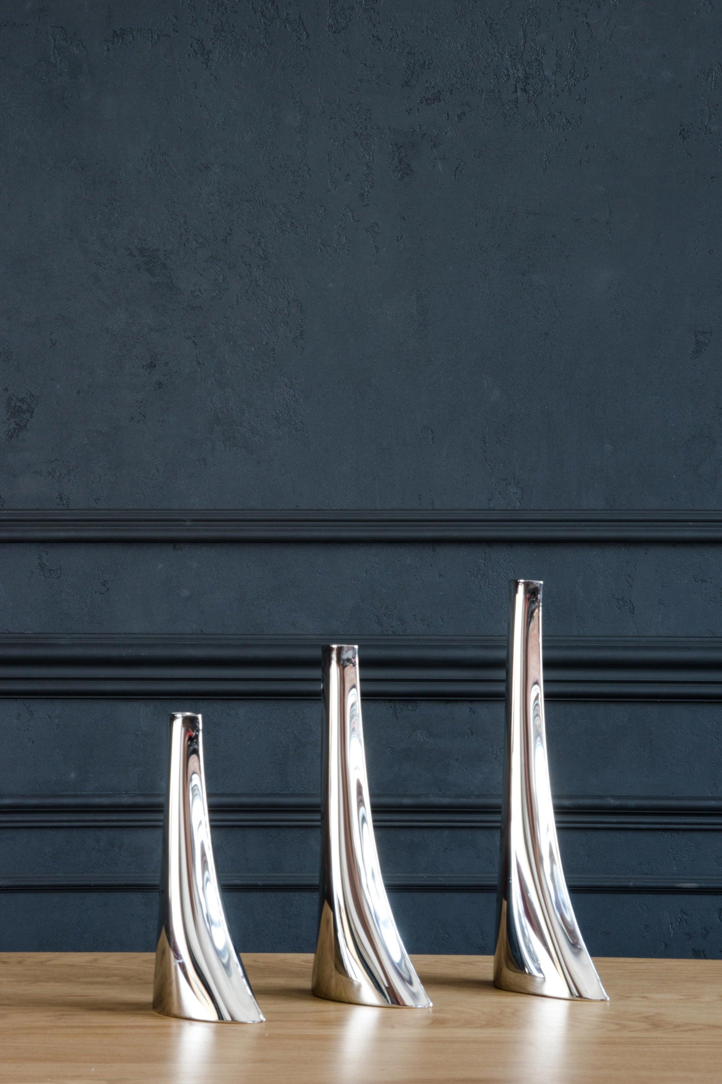 Wazon LEYKI inox Zieta Studio Eye on Design