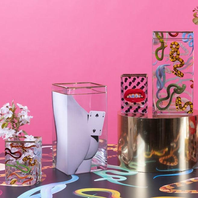 Wazon SNAKES szklany Seletti Eye on Design