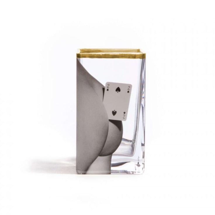 Wazon TWO OF SPADES szklany Seletti Eye on Design