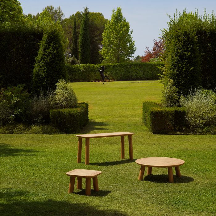 Boční venkovní stolek WESTON z teakového dřeva