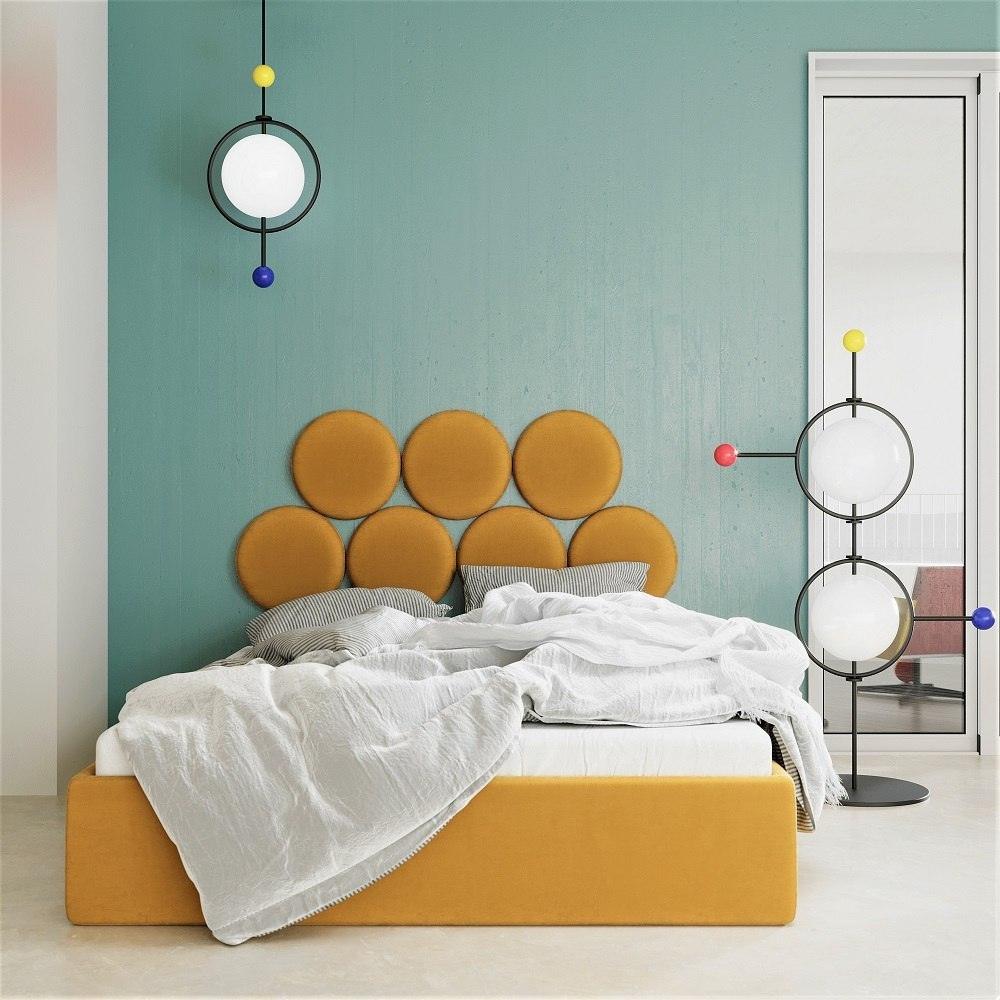 Wezgłowie BALL szary z morskim Happy Barok Eye on Design