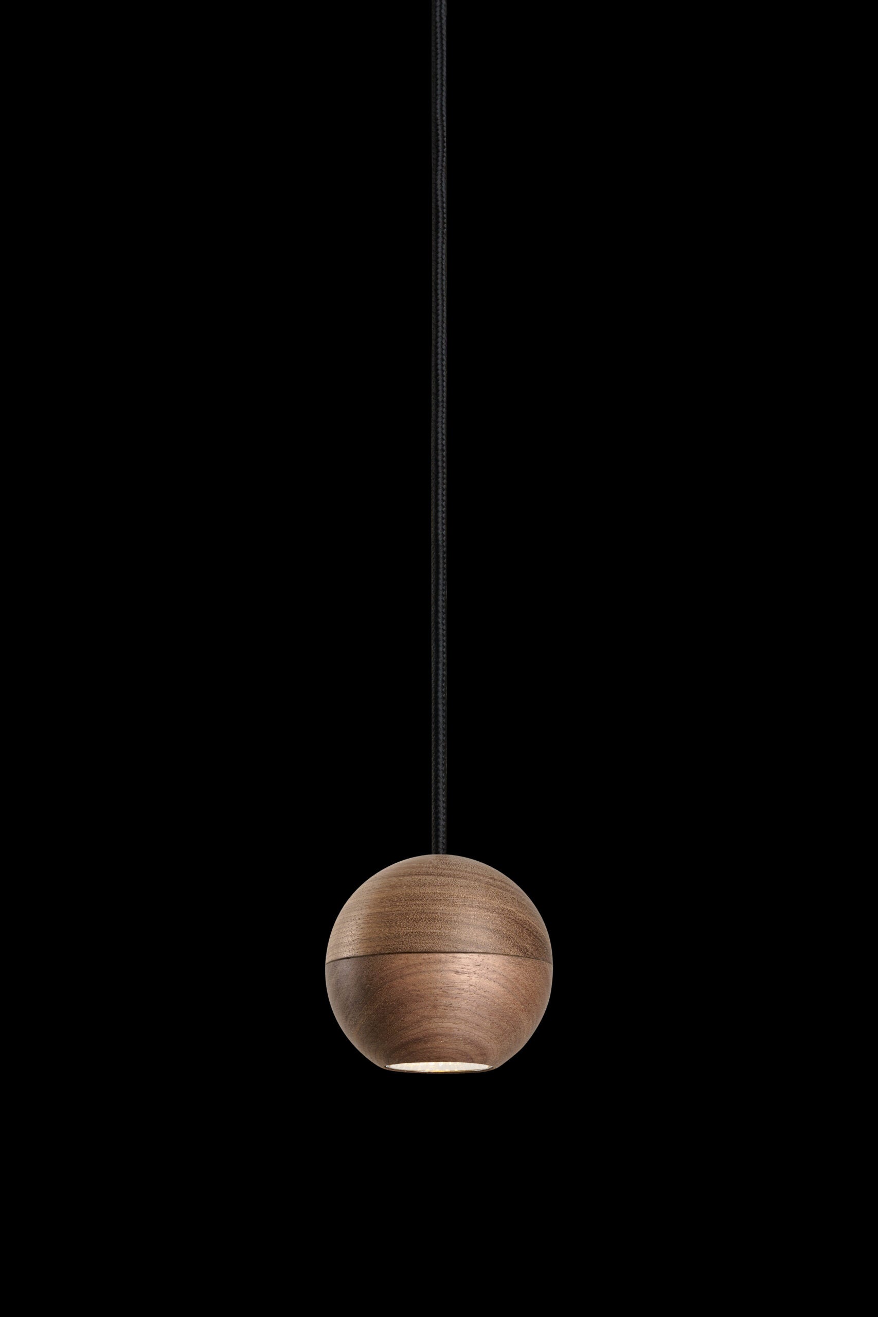 WOODOO pendant lamp in light walnut wood