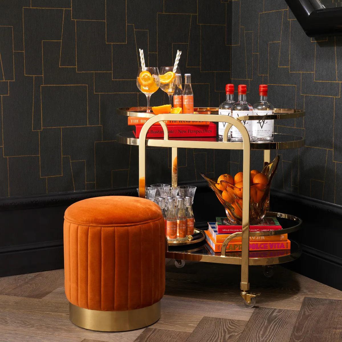 Wózek barowy OAKHURST złoty Eichholtz Eye on Design