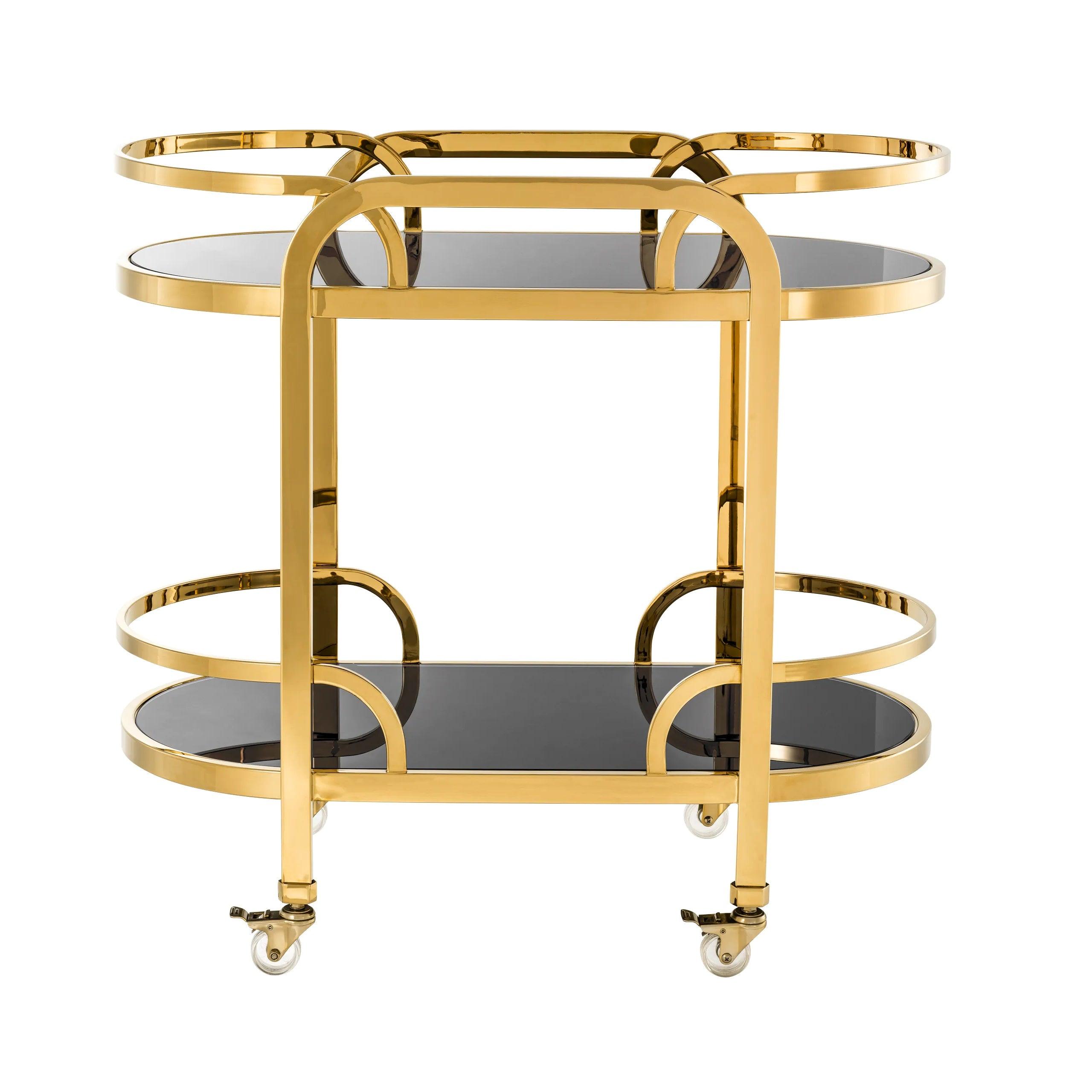 Wózek barowy OAKHURST złoty Eichholtz Eye on Design