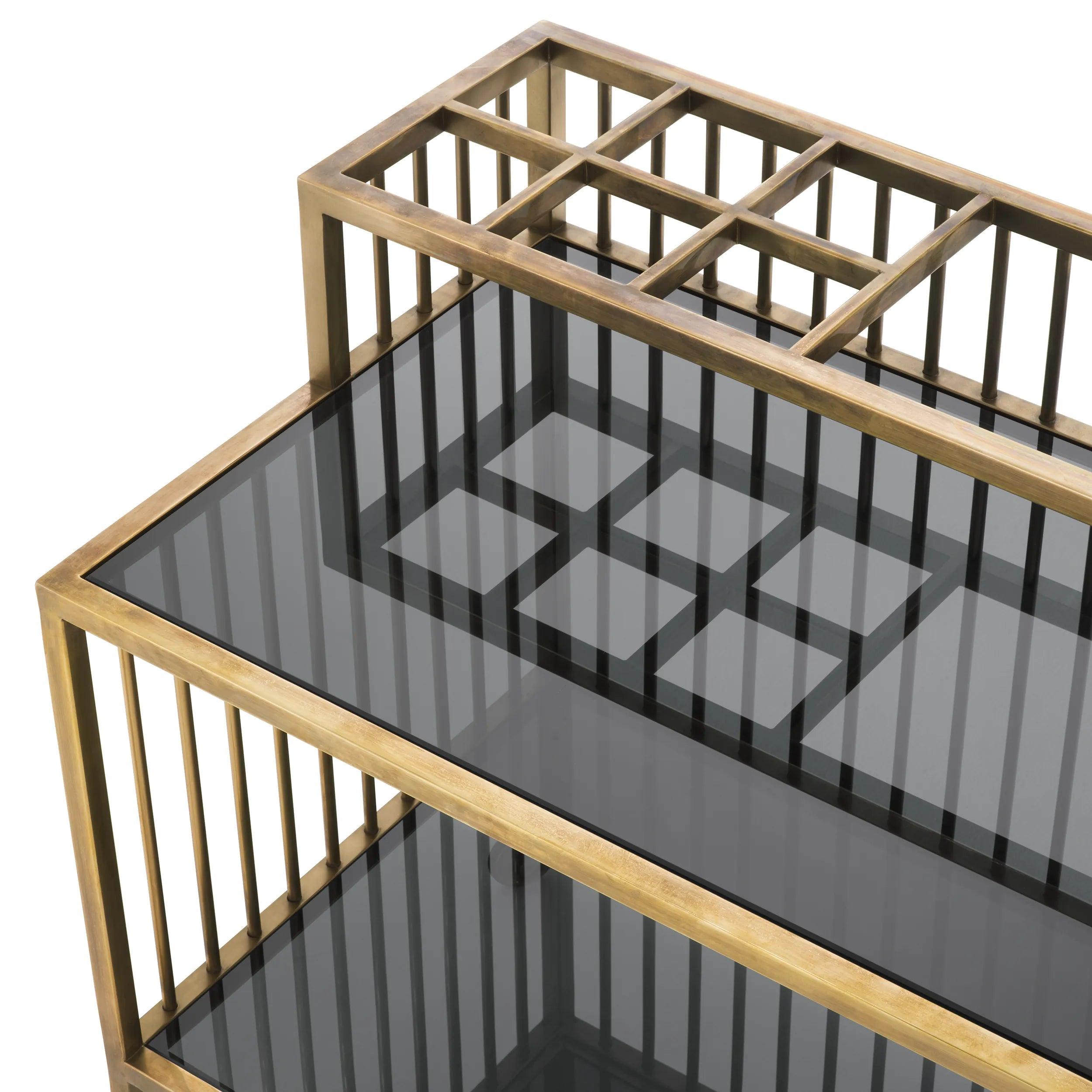 Wózek barowy RUTHERFORD mosiężny Eichholtz Eye on Design