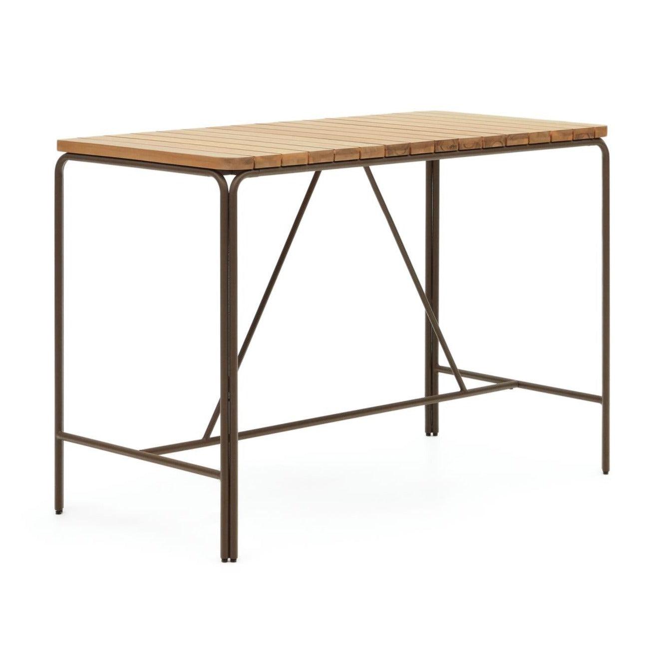 Wysoki stół ogrodowy SALGUER drewno akacjowe La Forma 70x140 cm Eye on Design