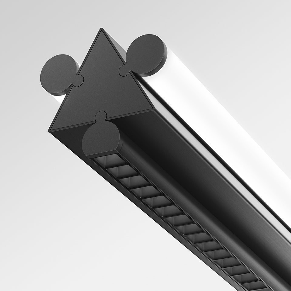 Závěsné svítidlo DREISPITZ HORIZONTAL černé