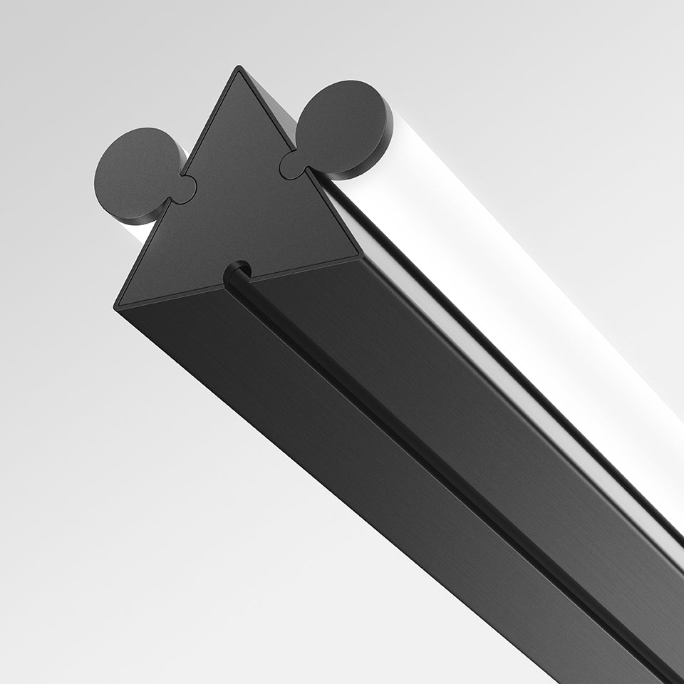 Závěsné svítidlo DREISPITZ HORIZONTAL černé