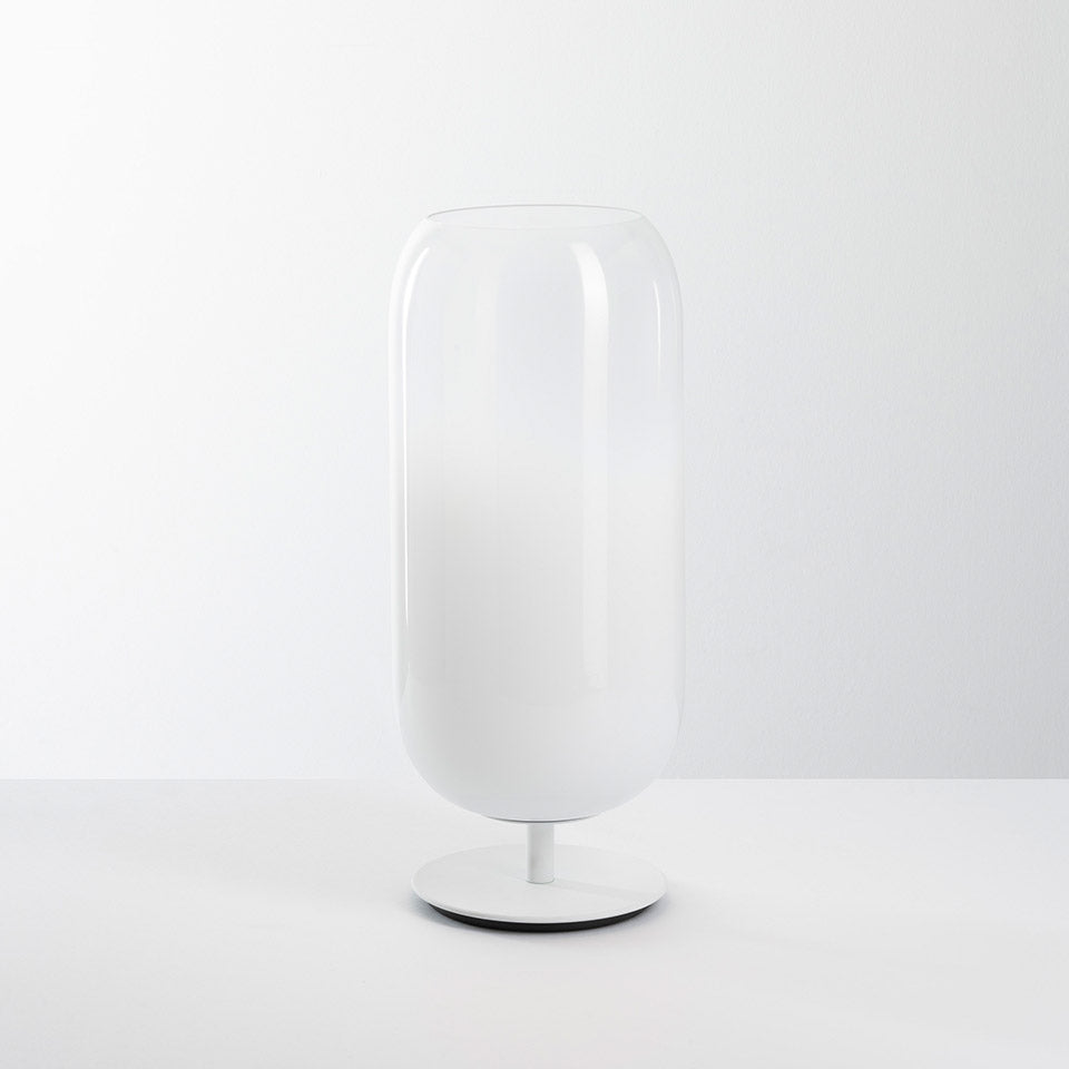 GOPLE table lamp white with white base