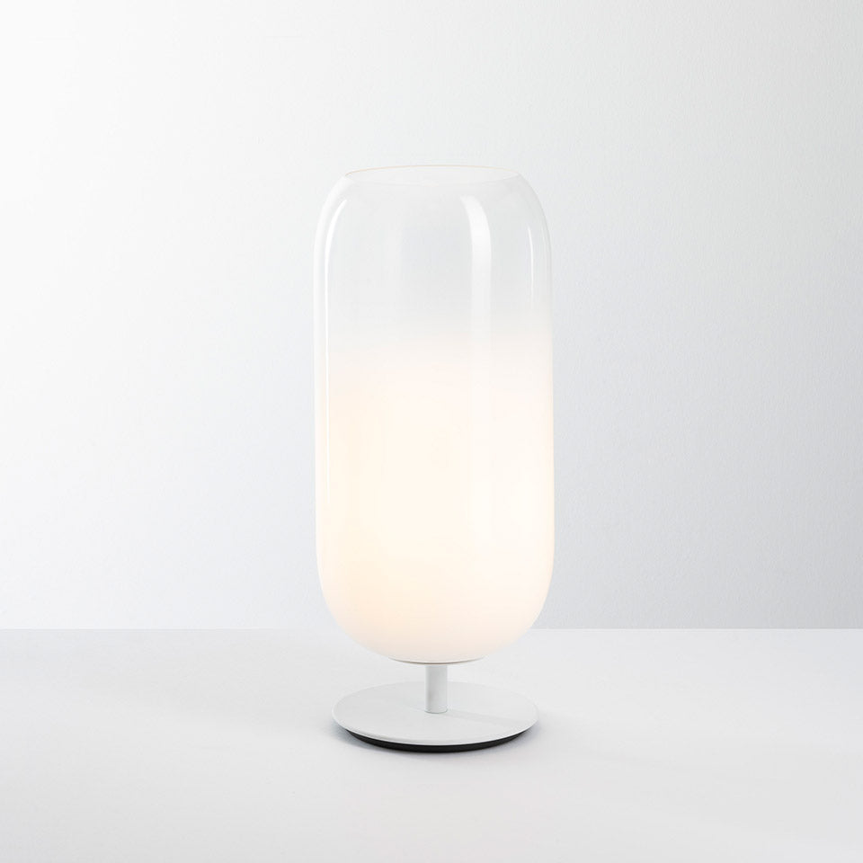 GOPLE table lamp white with white base