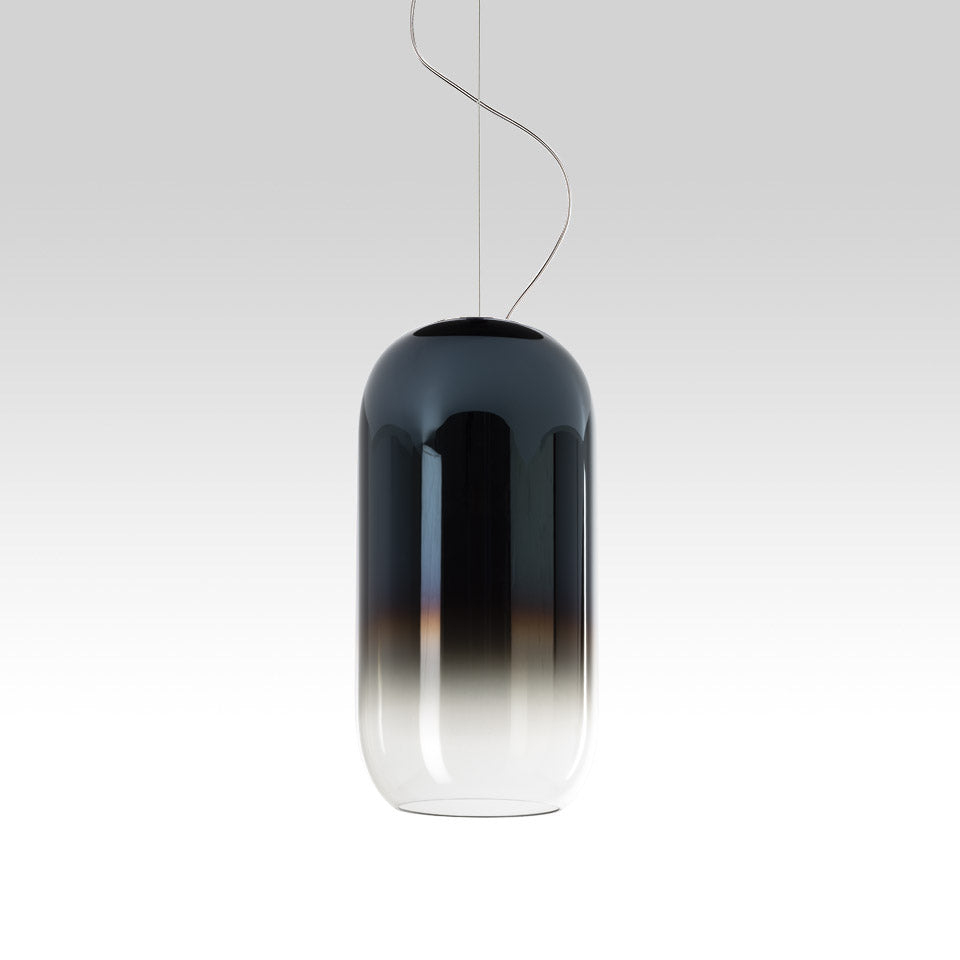 GOPLE Pendant Lamp in Blue with Silver Finish
