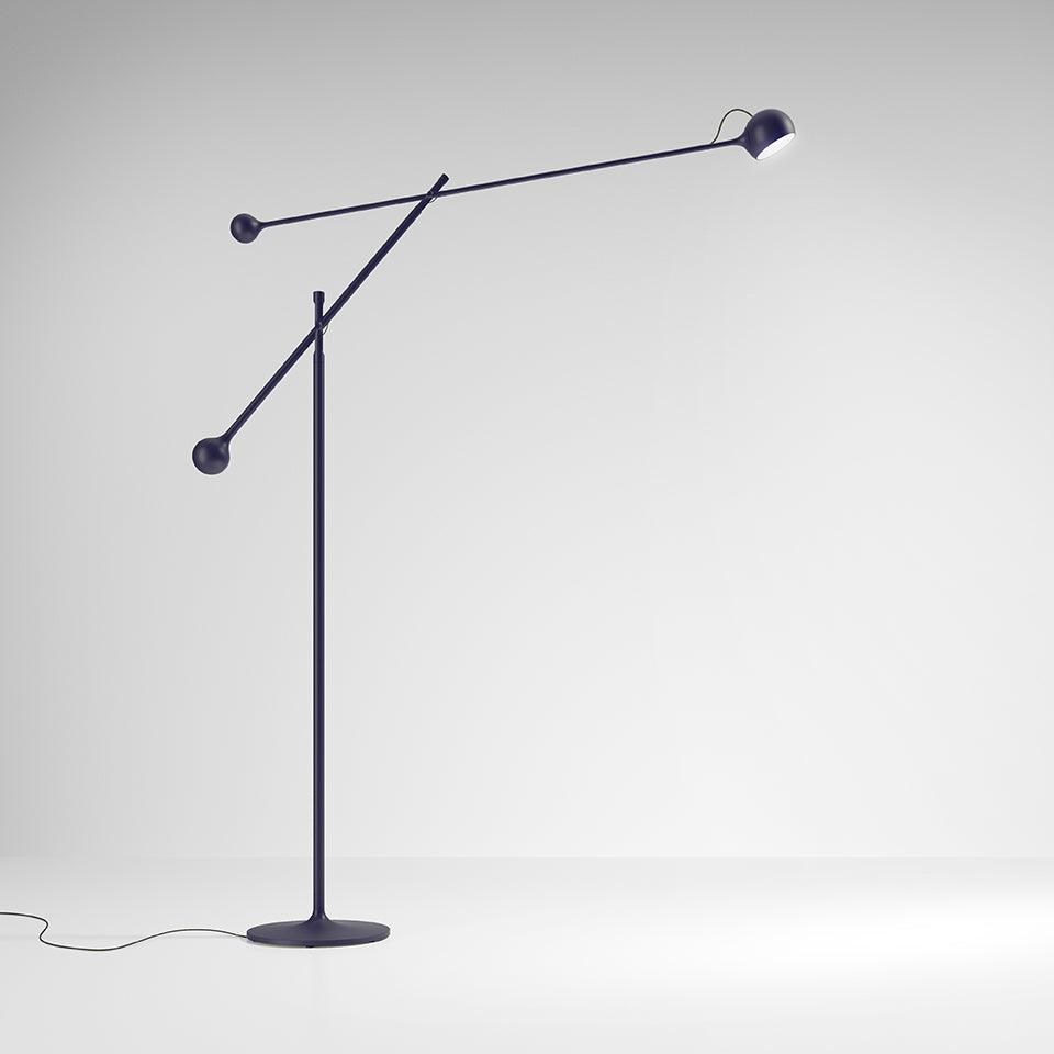 Stojací lampa nastavitelná IXA tmavě modrá