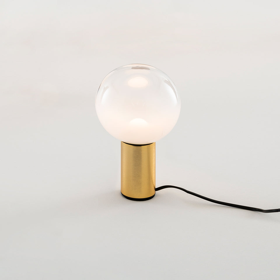 LAGUNA satin brass table lamp