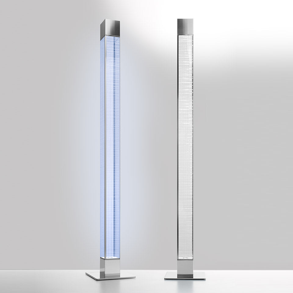 Stojací lampa MIMESI stříbrná