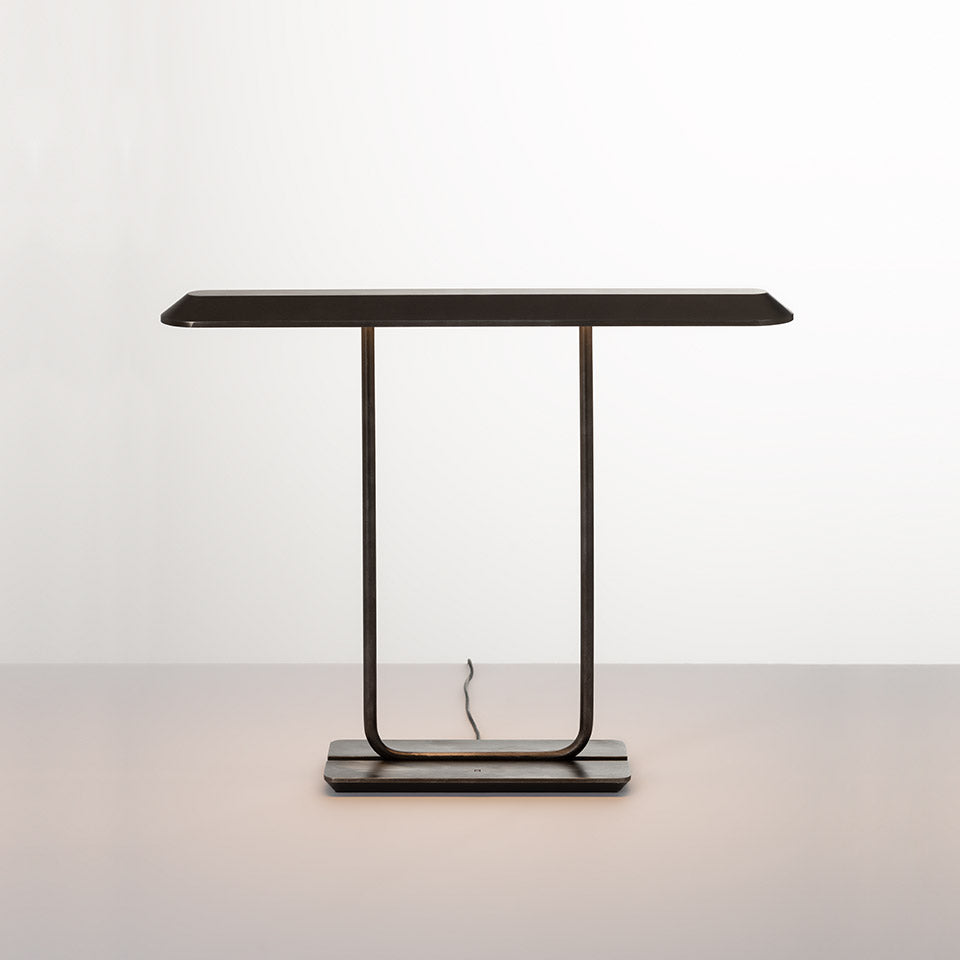 Stolní lampa TEMPIO tmavě hnědá