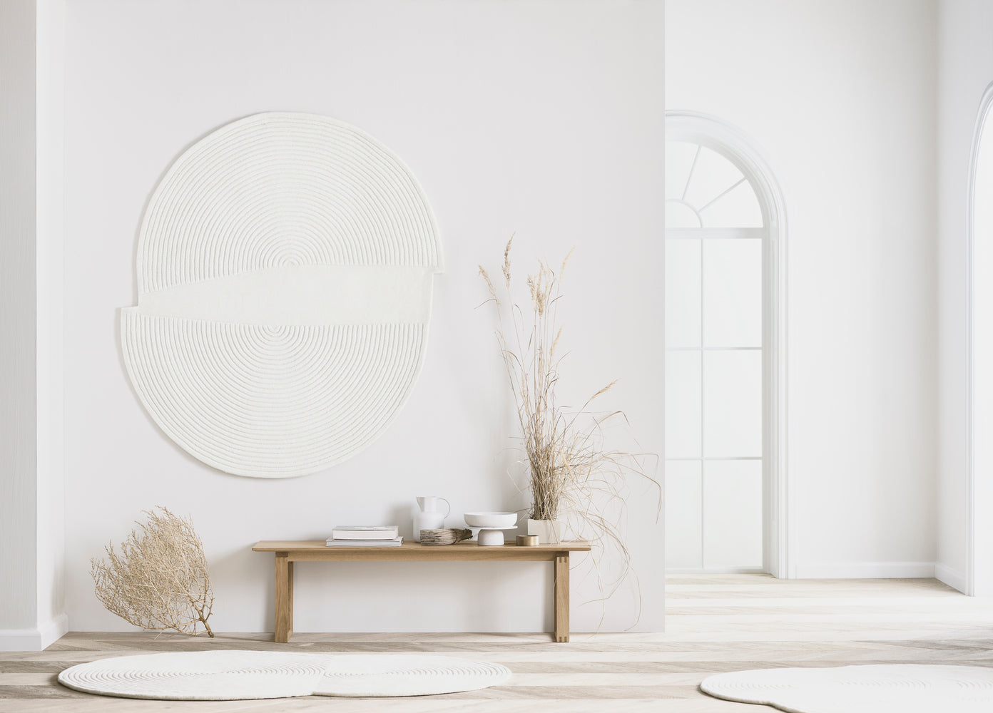 Lavice NORD z dubového dřeva s černým podstavcem