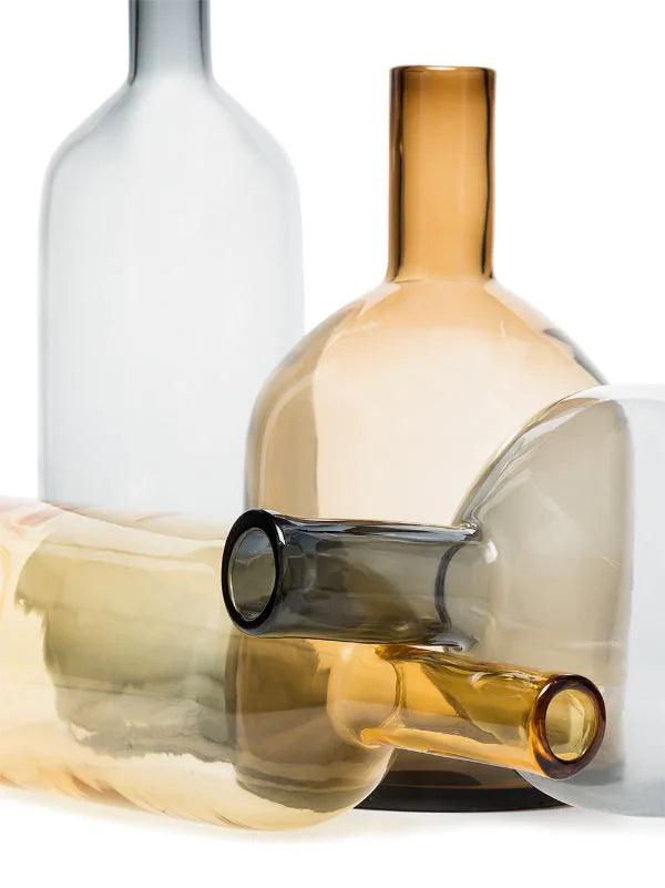 Zestaw butelek BUBBLES AND BOTTLES barwione szkło Pols Potten Eye on Design