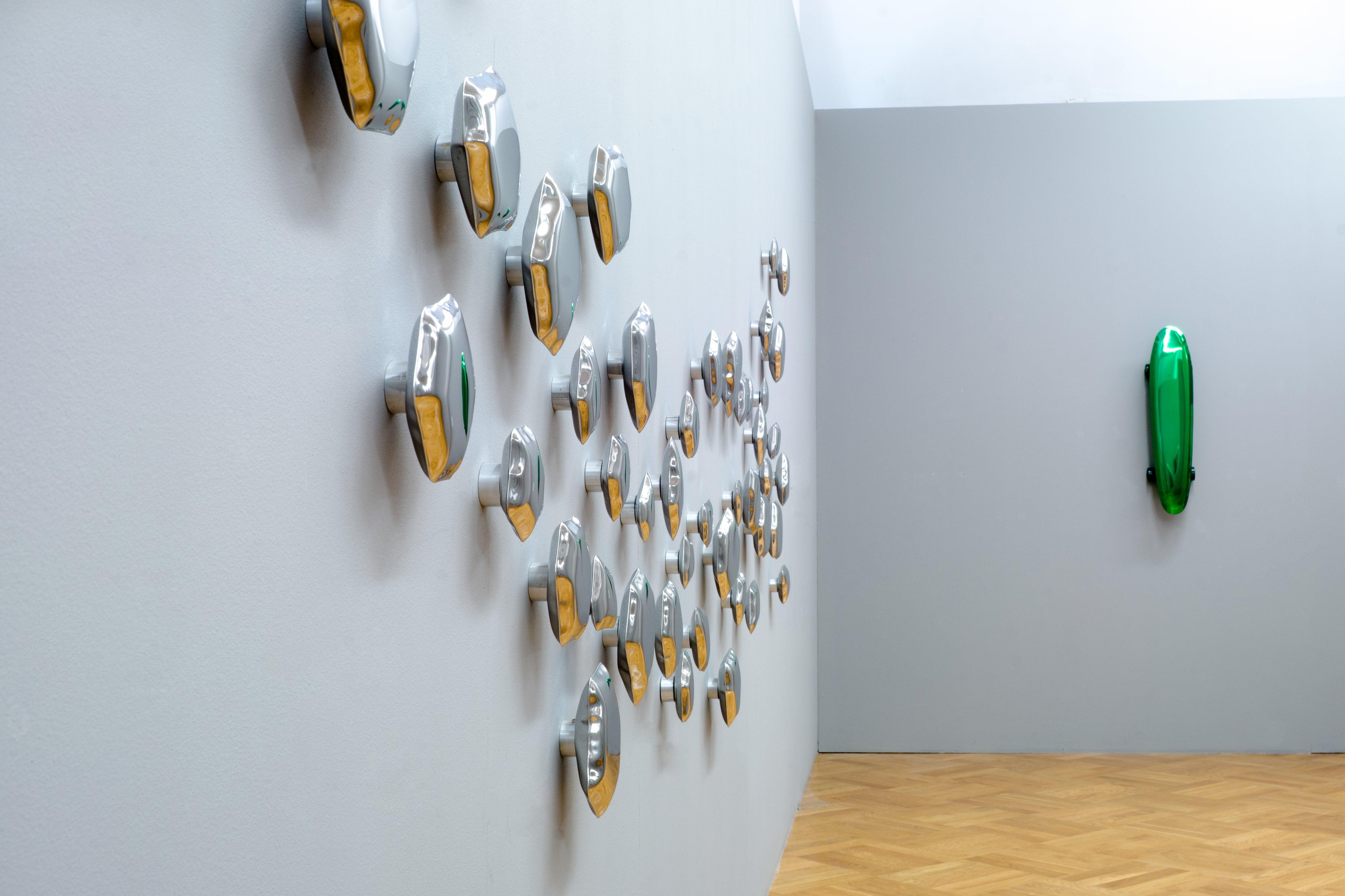 Zestaw dekoracyjnych wieszaków KAMYKI inox Zieta Studio Eye on Design