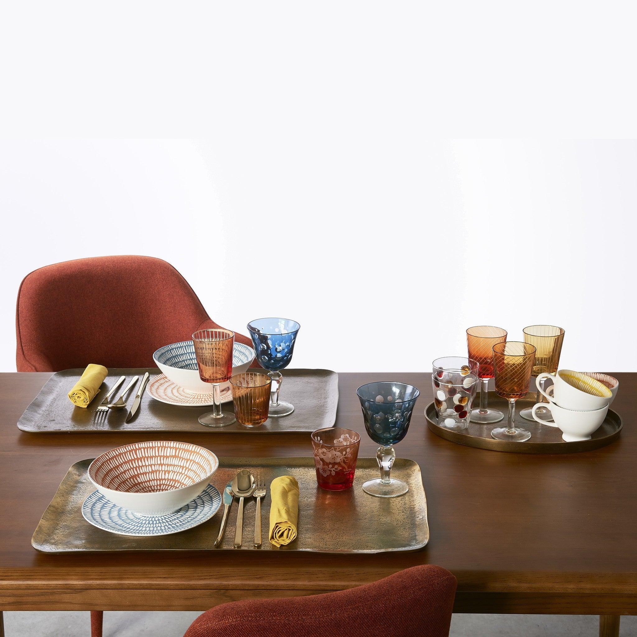 Zestaw kieliszków do wina BLOCKS kolorowy Pols Potten Eye on Design