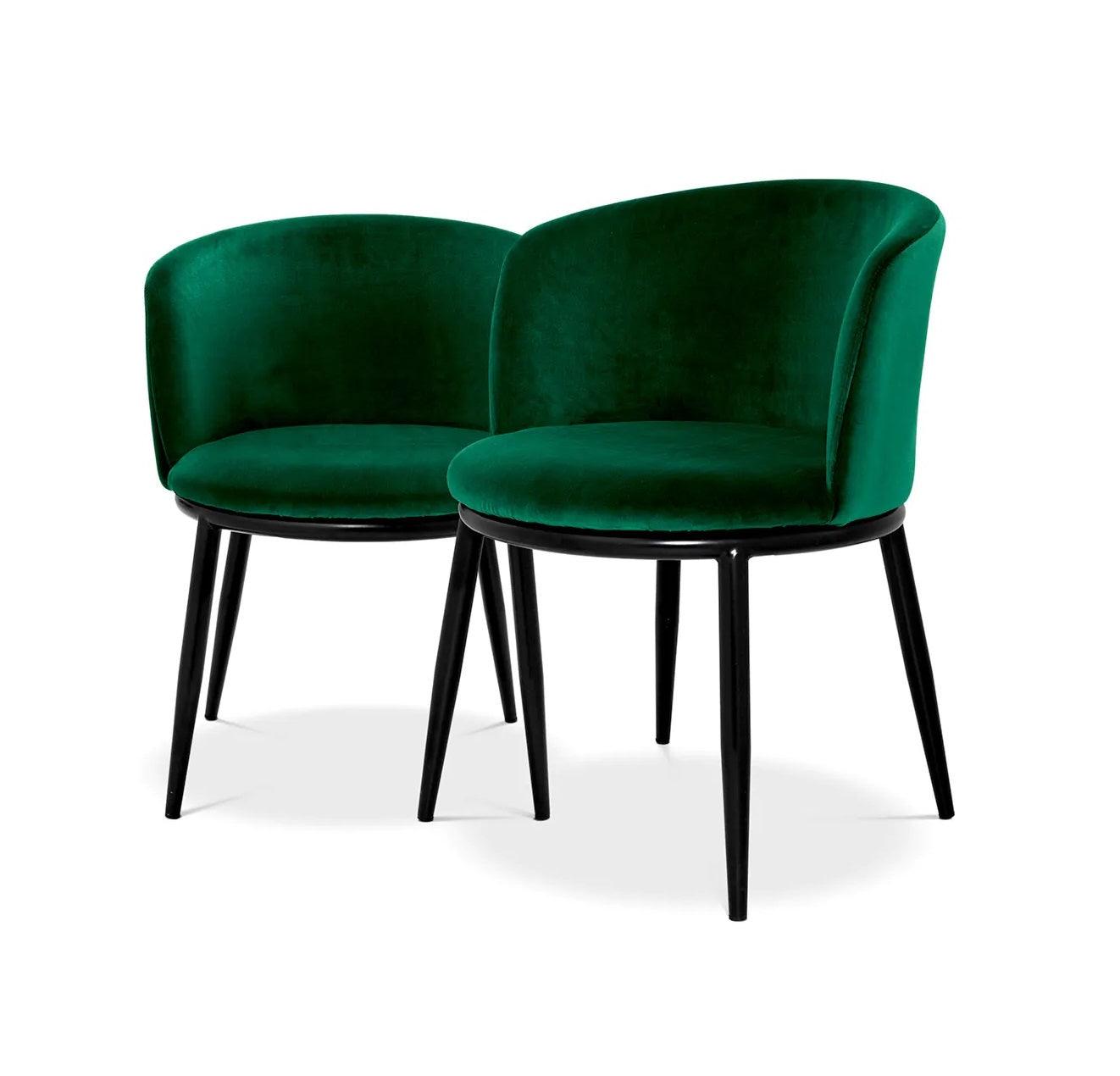 Zestaw krzeseł FILMORE zielony Eichholtz Eye on Design