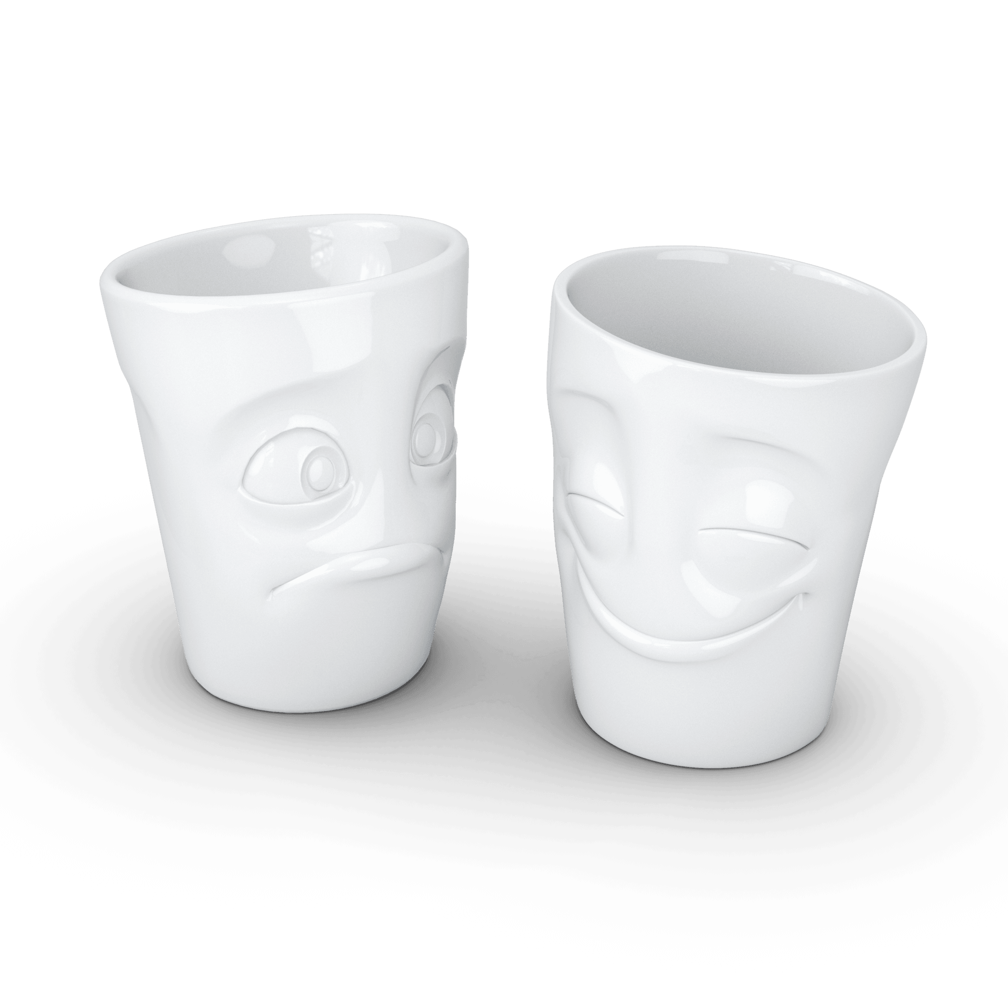 Zestaw kubków CHEERY & BAFFLED biały – 58products