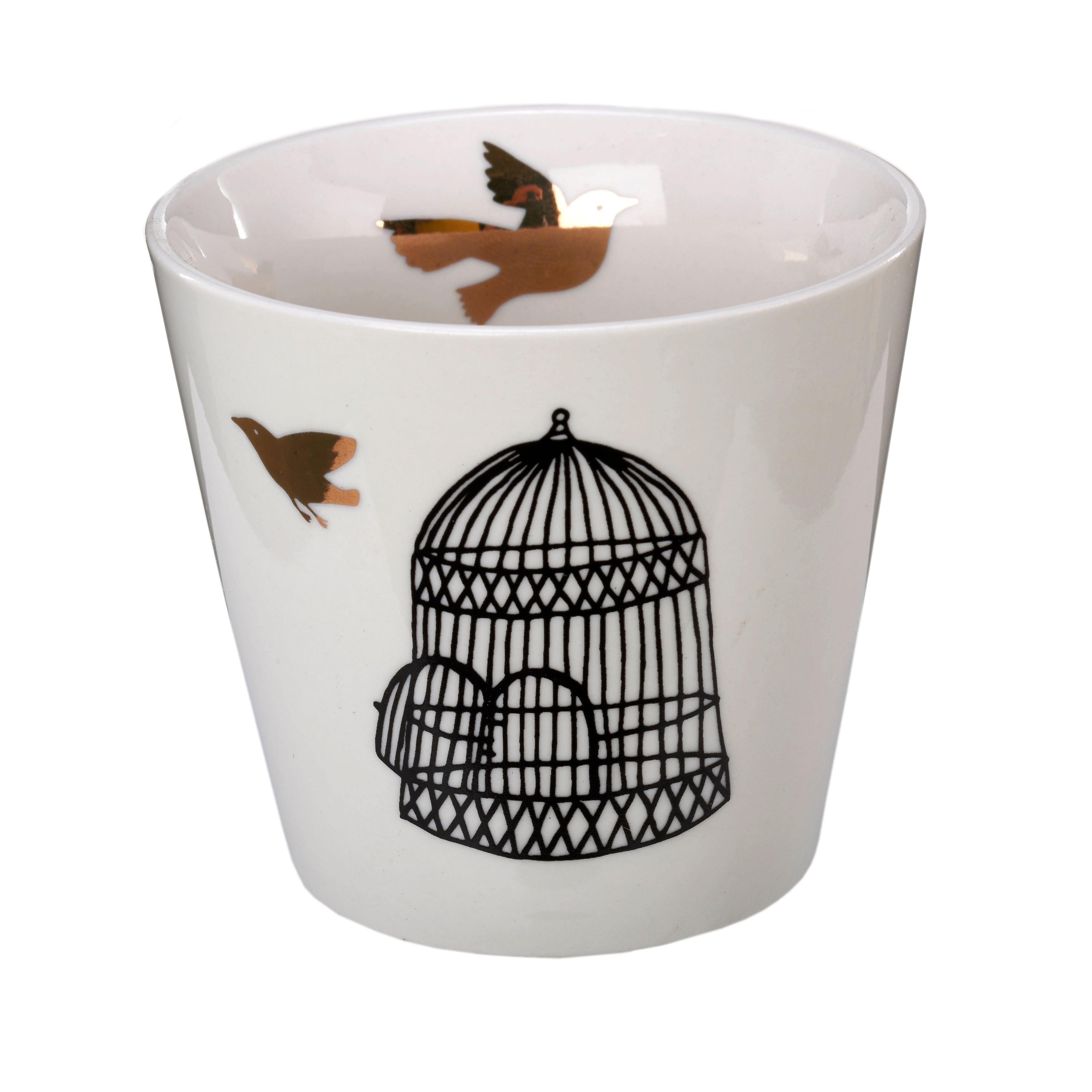 Zestaw kubków FREEDOM BIRDS biała porcelana Pols Potten Eye on Design