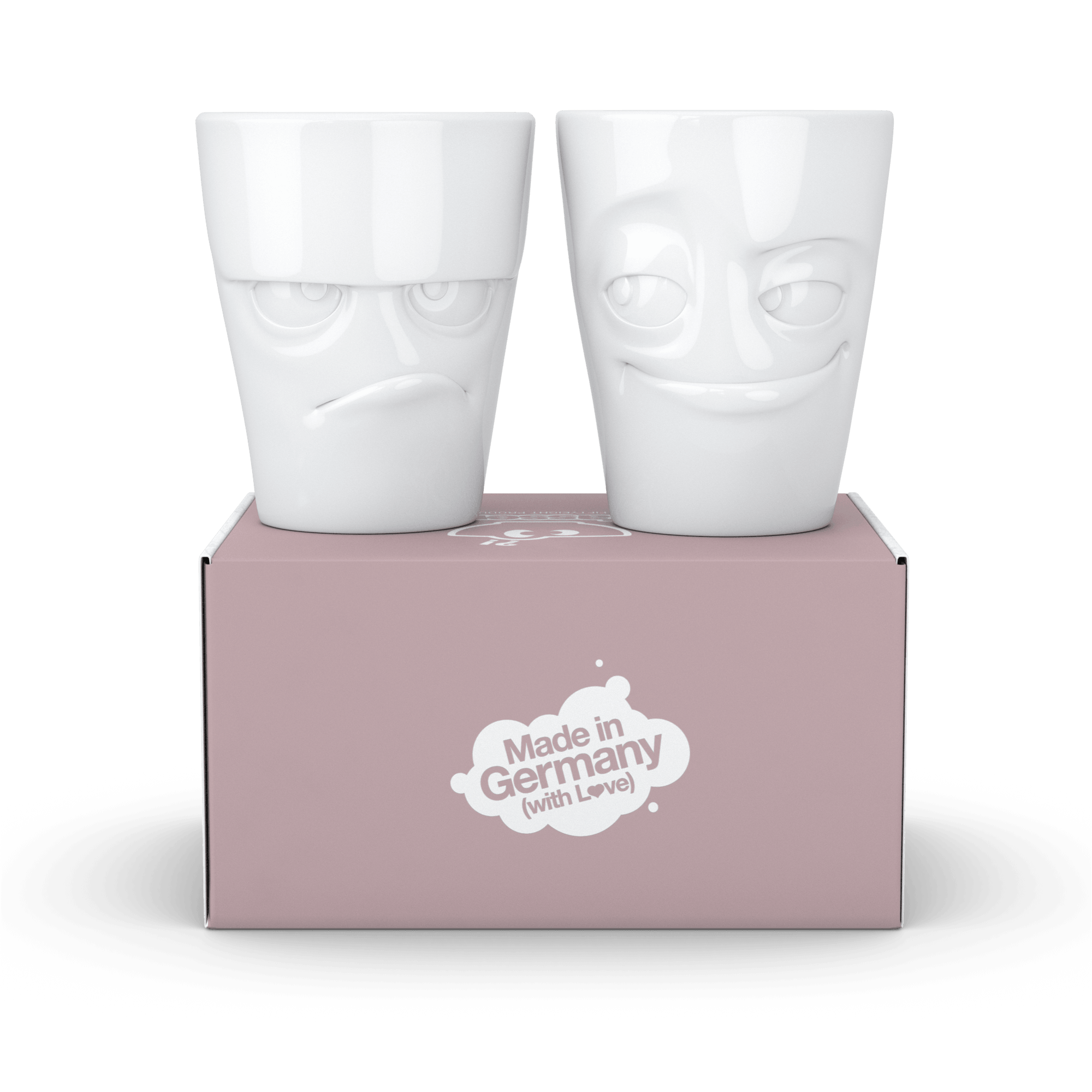 Zestaw kubków GRUMPY & IMPISH biały – 58products