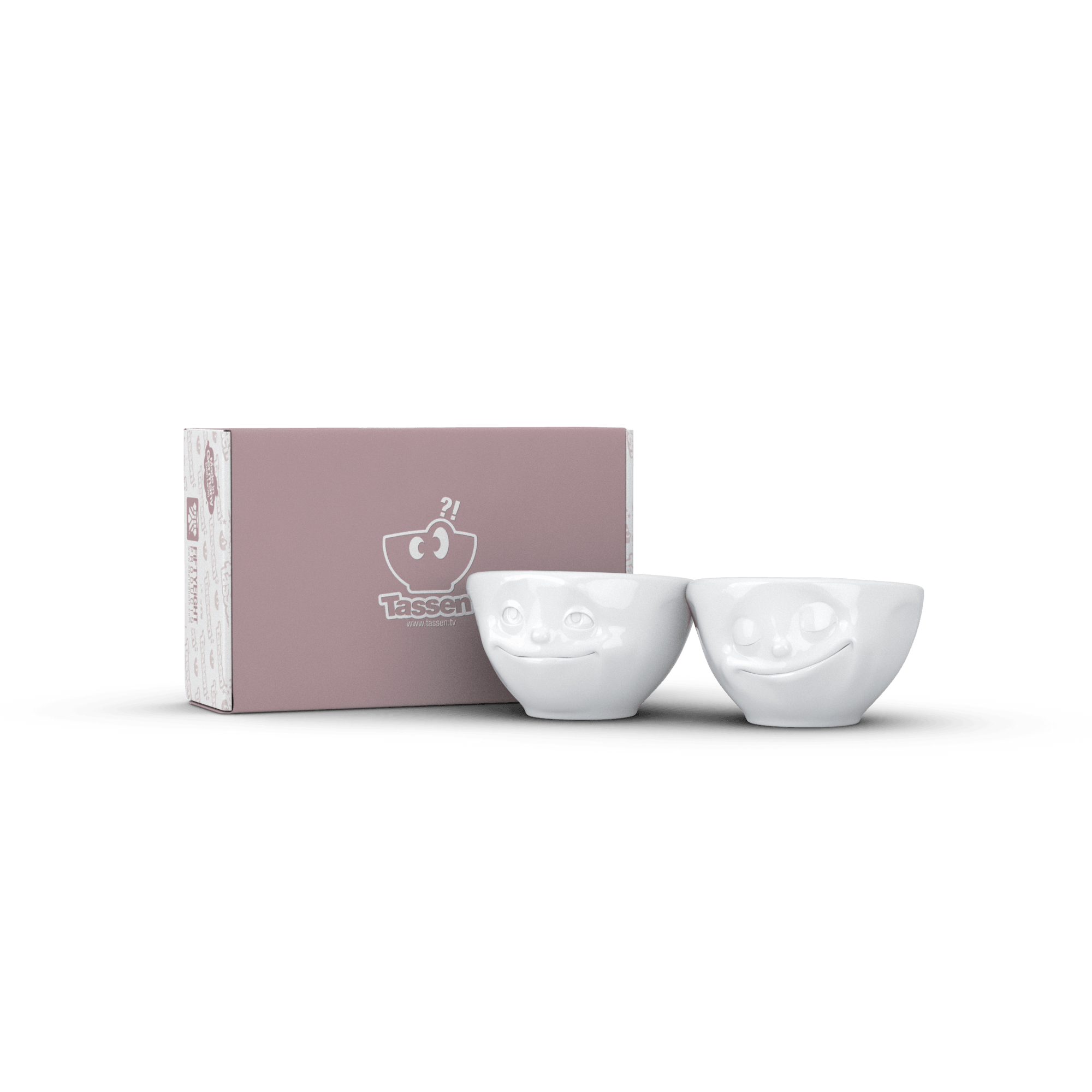 Zestaw małych miseczek DREAMY & HAPPY biały – 58products