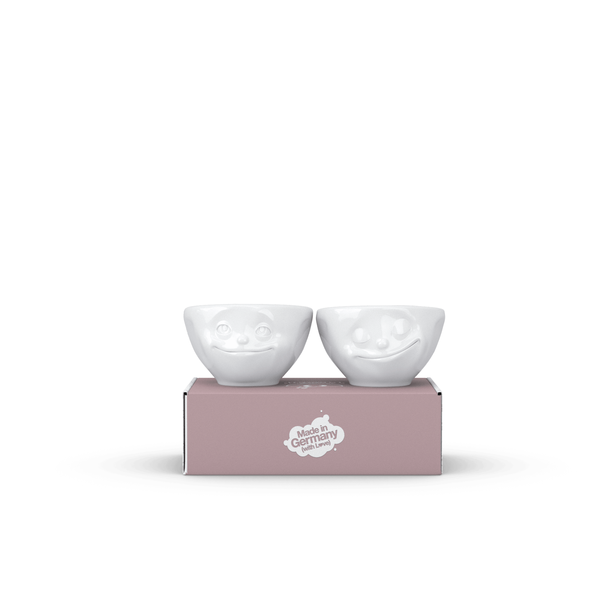 Zestaw małych miseczek DREAMY & HAPPY biały – styl minimalistyczny