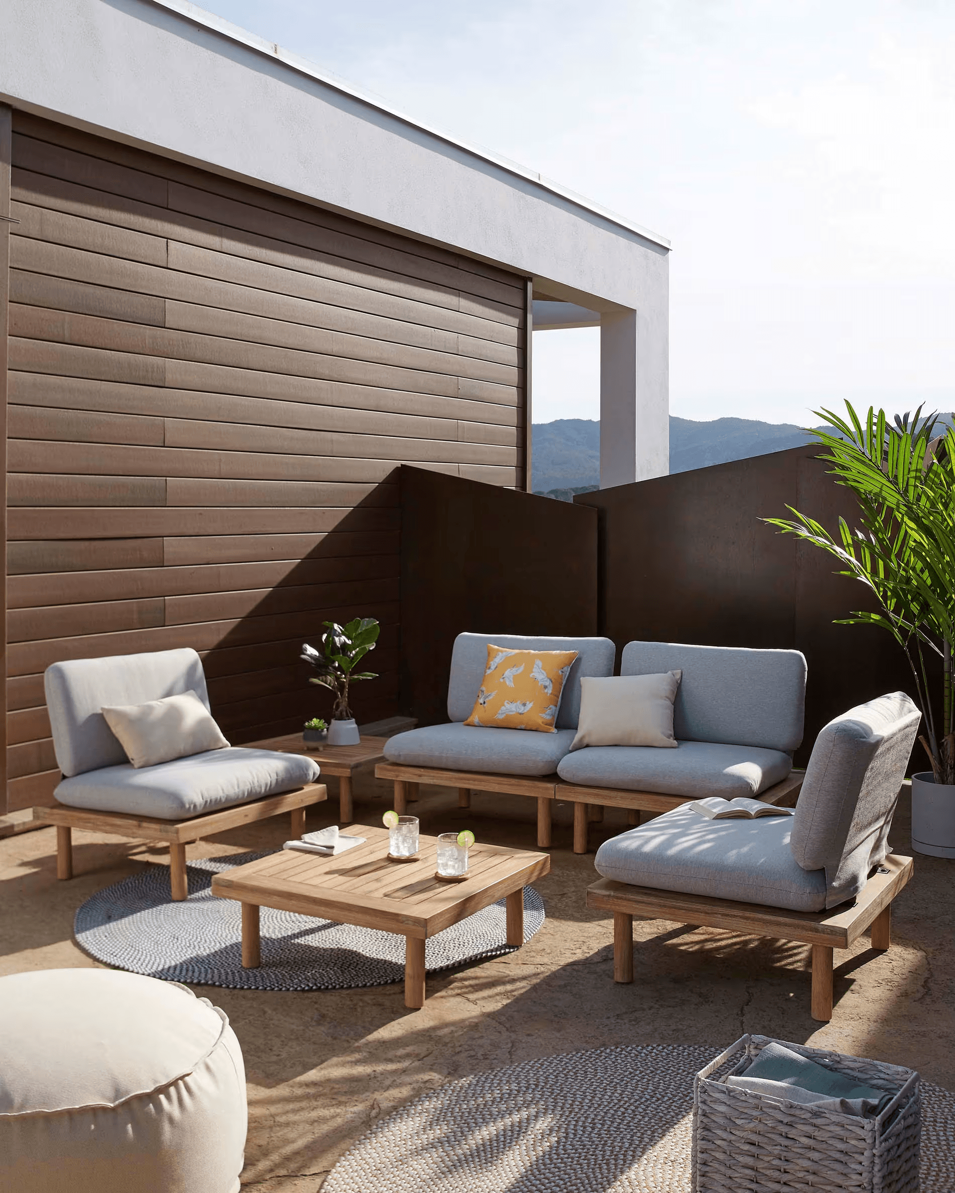 Zestaw mebli ogrodowych 2-osobowy VIRDIS szary La Forma Eye on Design