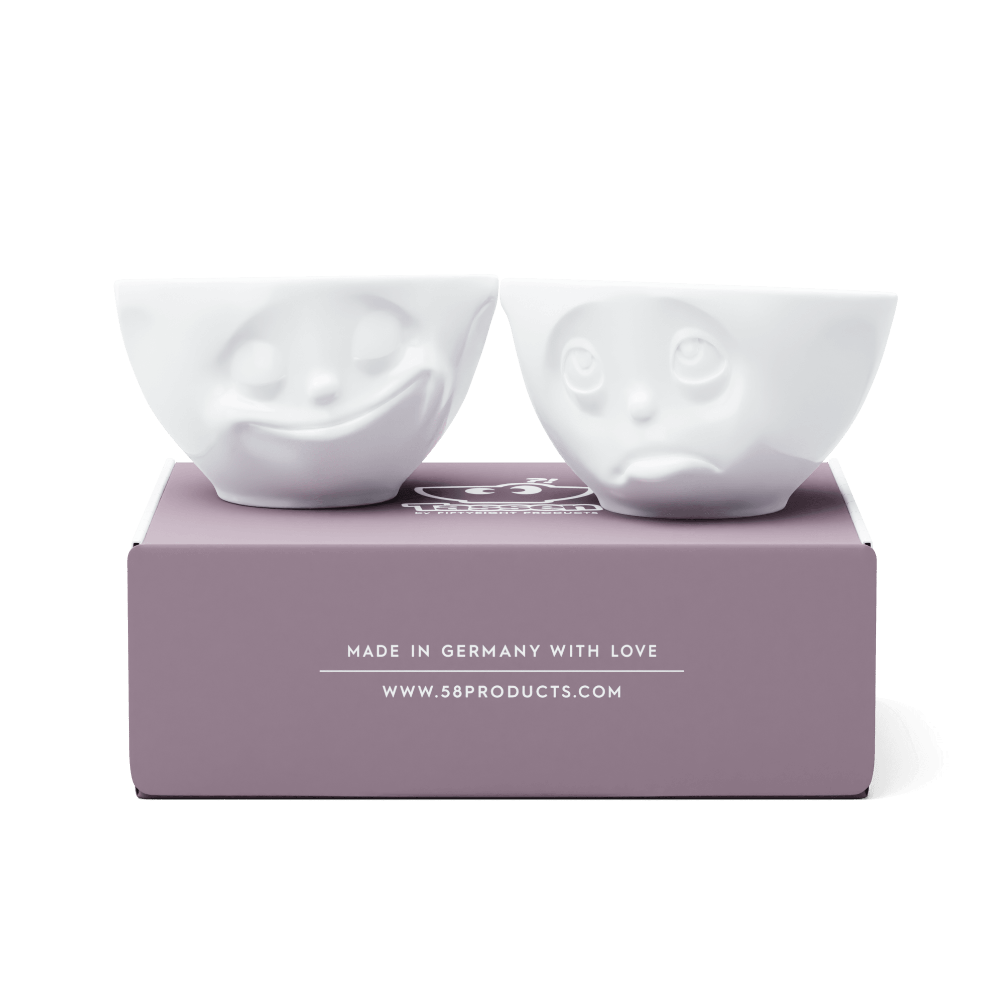 Zestaw miseczek HAPPY & OH PLEASE biały 58products Eye on Design