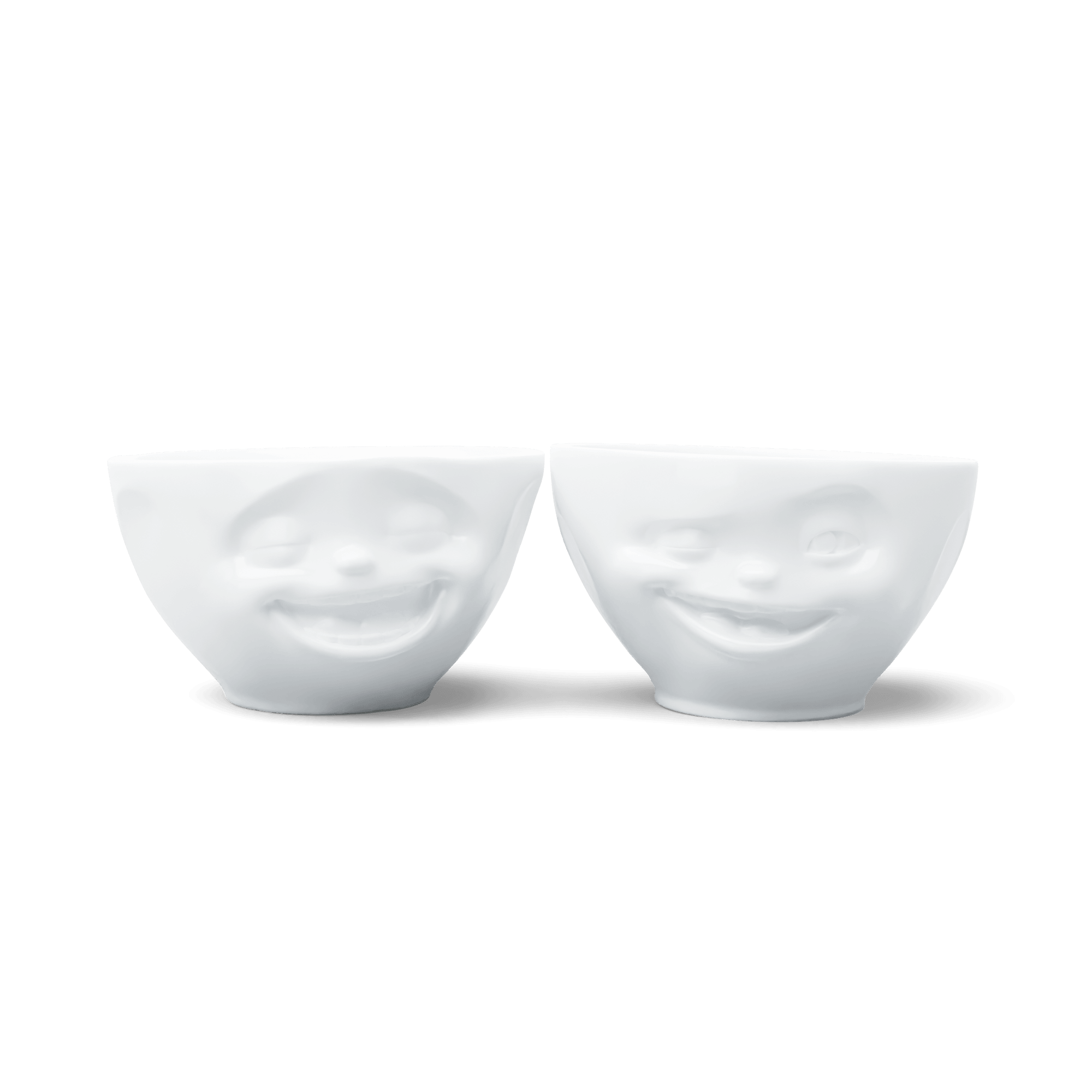 Zestaw miseczek LAUGHING & WINKING biały – 58products